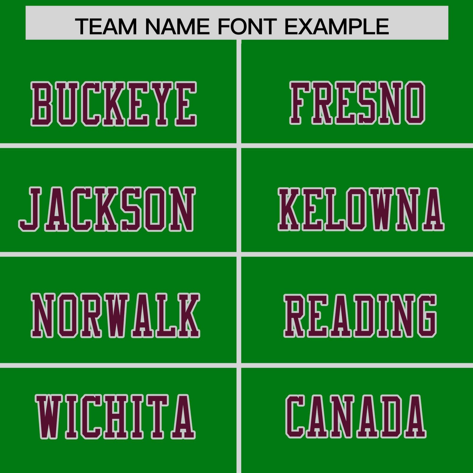 Custom Flag Football Jersey | Kelly Green Burgundy Color Block For Youth & Men | Add Name, Number & Logo | KXKSHOP