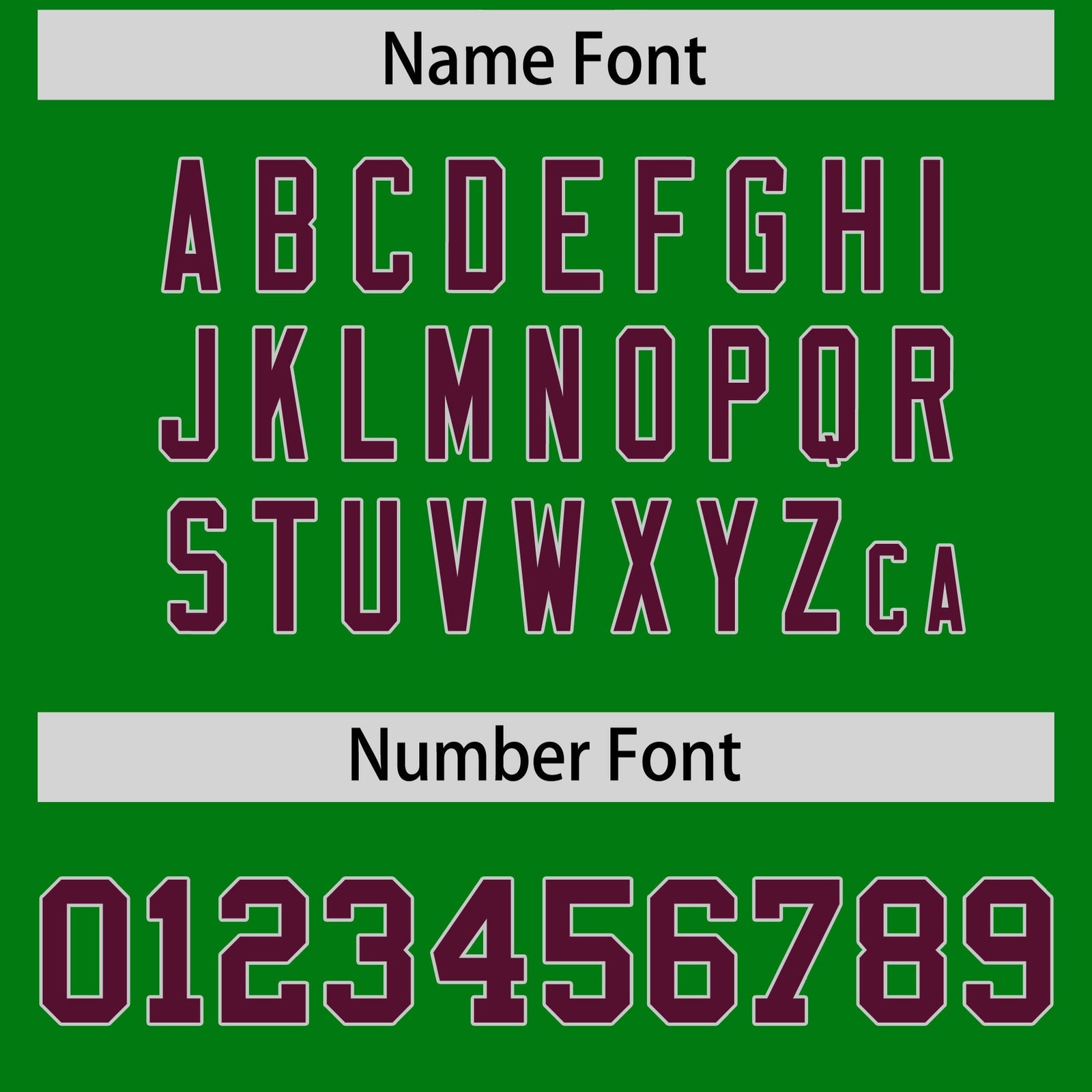 Custom Flag Football Jersey | Kelly Green Burgundy Color Block For Youth & Men | Add Name, Number & Logo | KXKSHOP