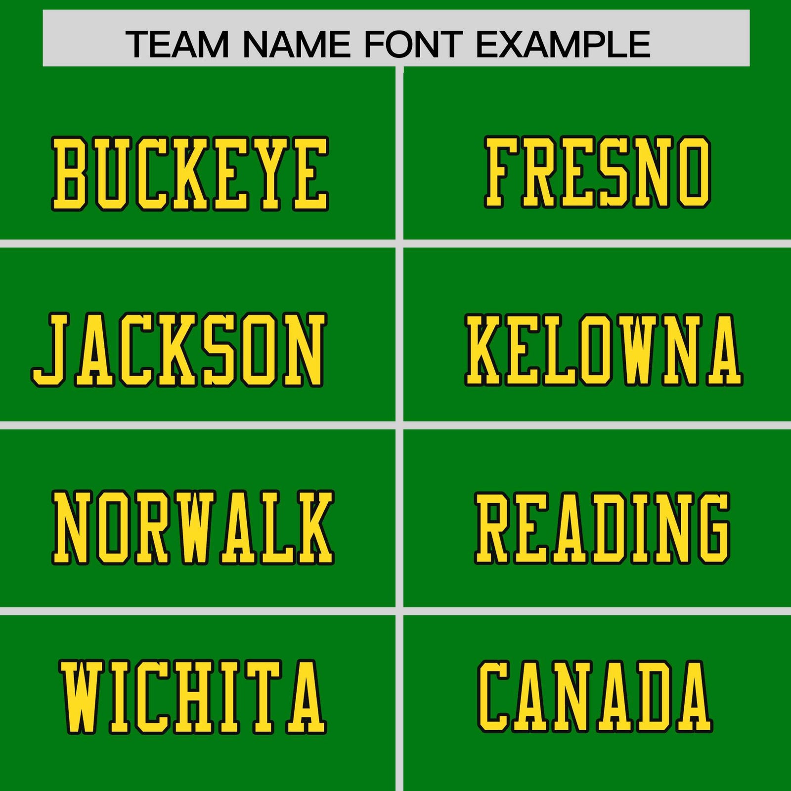 Custom Flag Football Jersey | Kelly Green Gold Color Block For Youth & Men | Add Name, Number & Logo | KXKSHOP