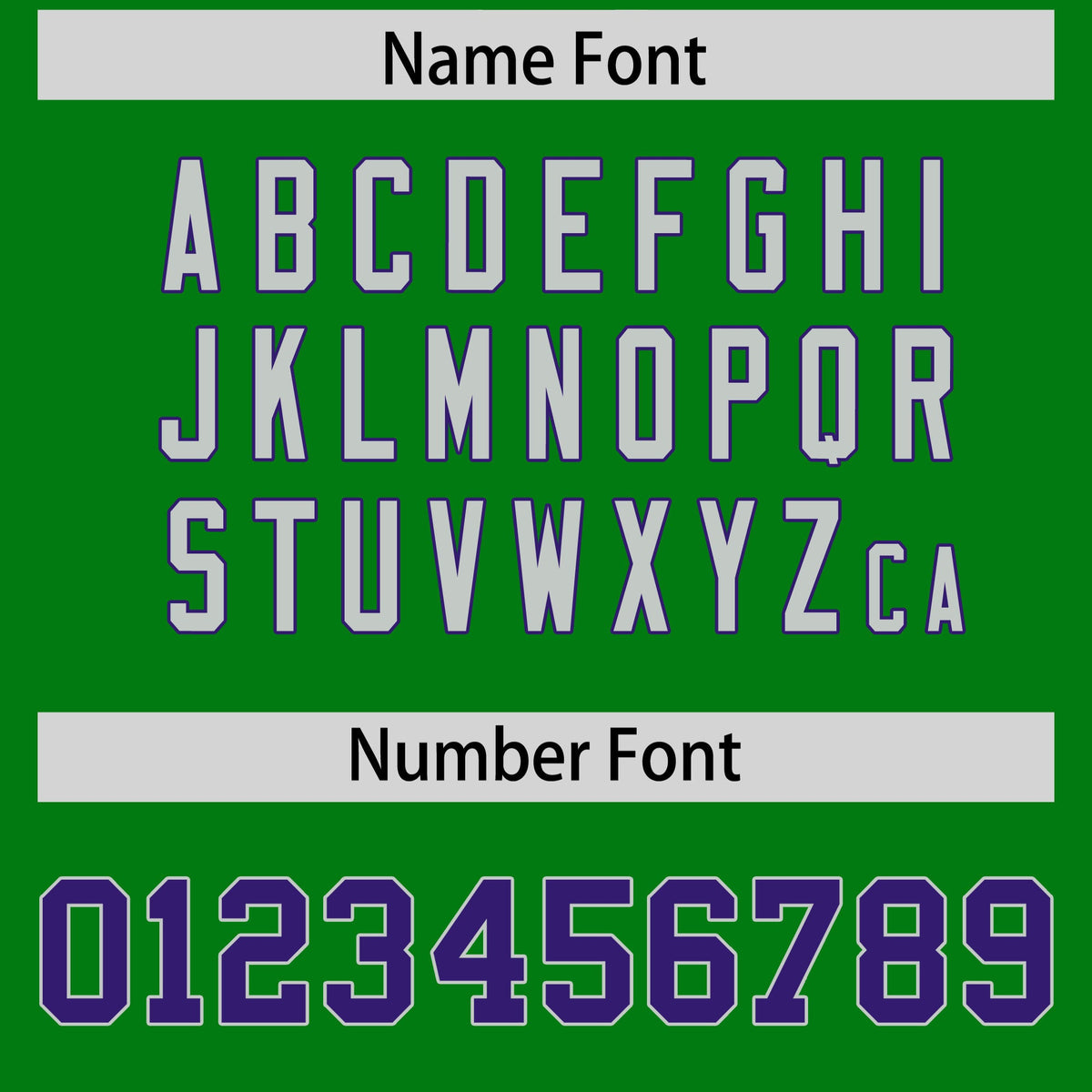 Custom Flag Football Jersey | Kelly Green Purple Color Block For Youth &amp; Men | Add Name, Number &amp; Logo | KXKSHOP