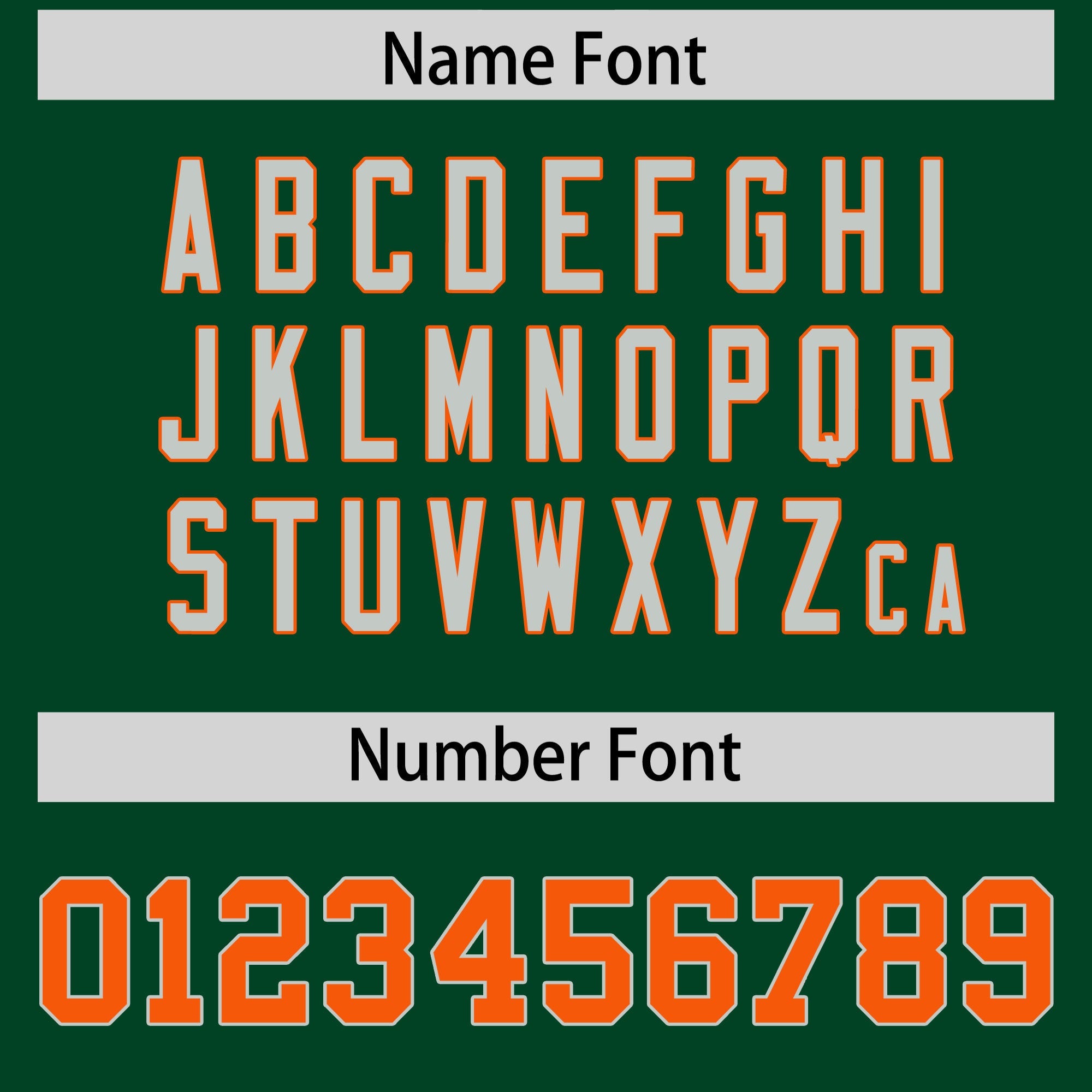 Custom Flag Football Jersey | Green Orange Color Block For Youth & Men | Add Name, Number & Logo | KXKSHOP