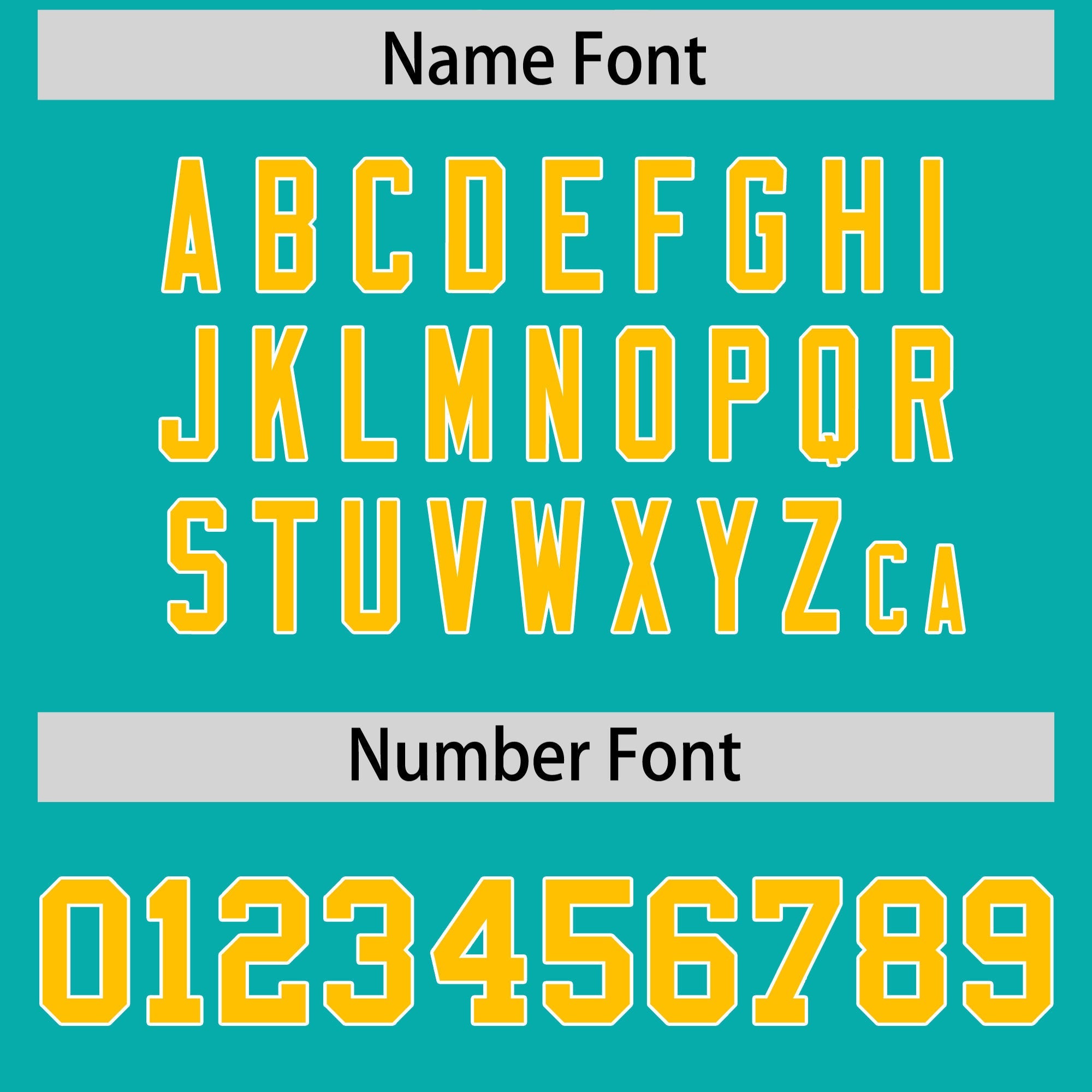 Custom Flag Football Jersey | Aqua Gold Color Block For Youth & Men | Add Name, Number & Logo | KXKSHOP