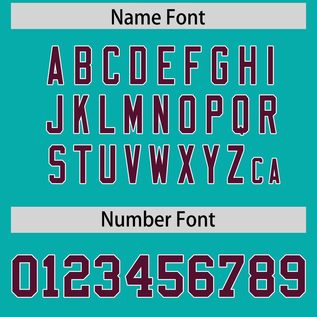 Custom Flag Football Jersey | Aqua Crimson Color Block For Youth &amp; Men | Add Name, Number &amp; Logo | KXKSHOP