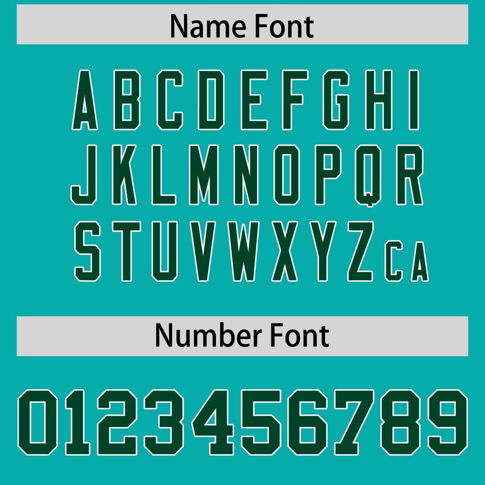 Custom Flag Football Jersey | Aqua Green Color Block For Youth & Men | Add Name, Number & Logo | KXKSHOP