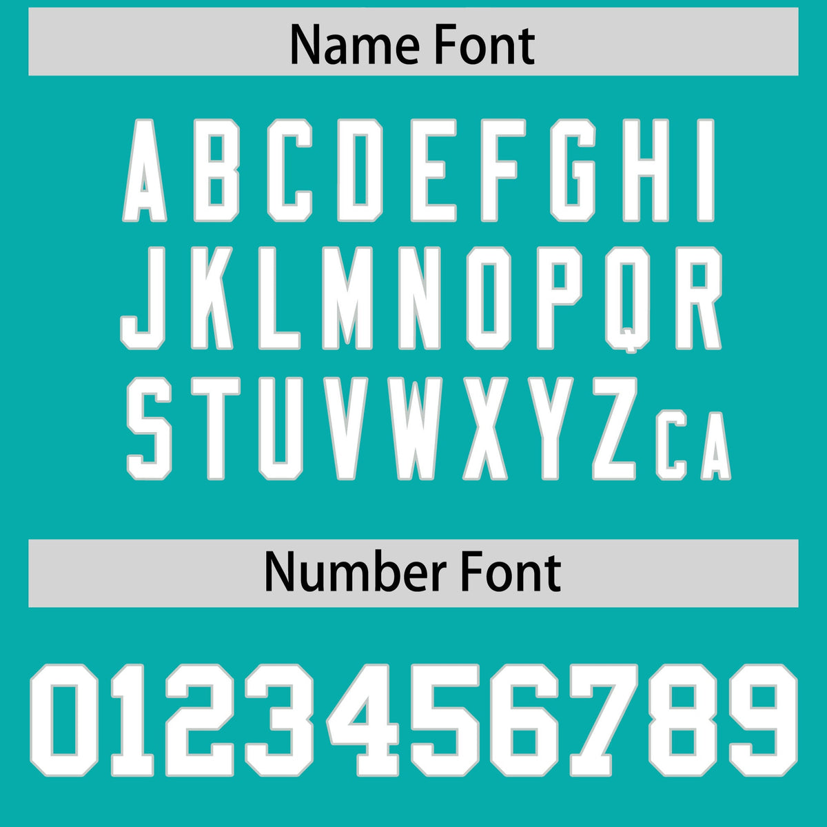 Custom Flag Football Jersey | Aqua White Color Block For Youth &amp; Men | Add Name, Number &amp; Logo | KXKSHOP