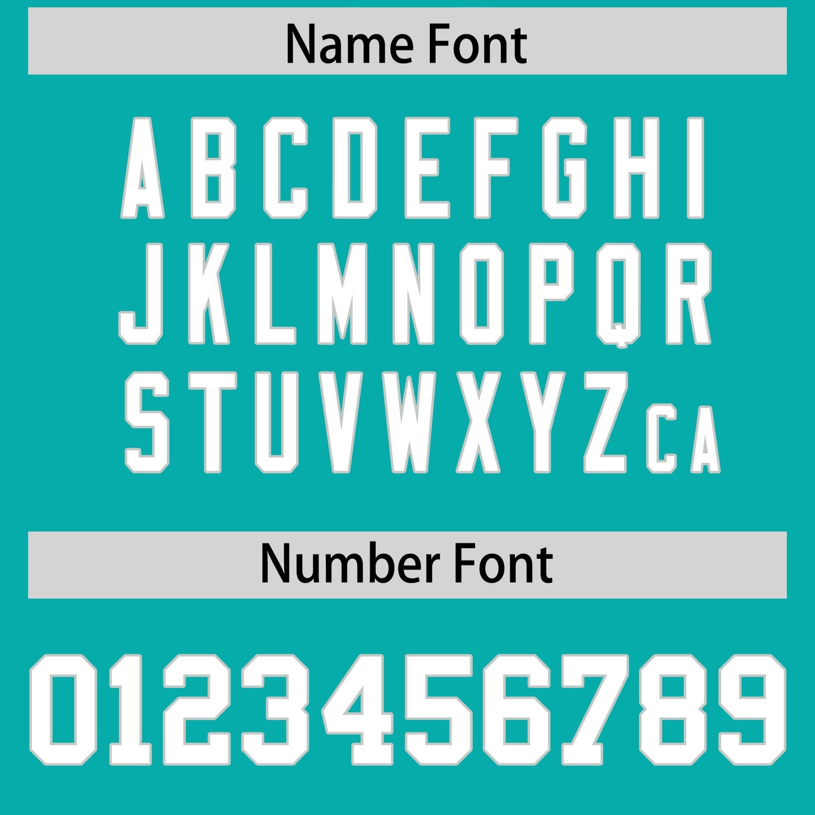 Custom Flag Football Jersey | Aqua White Color Block For Youth & Men | Add Name, Number & Logo | KXKSHOP