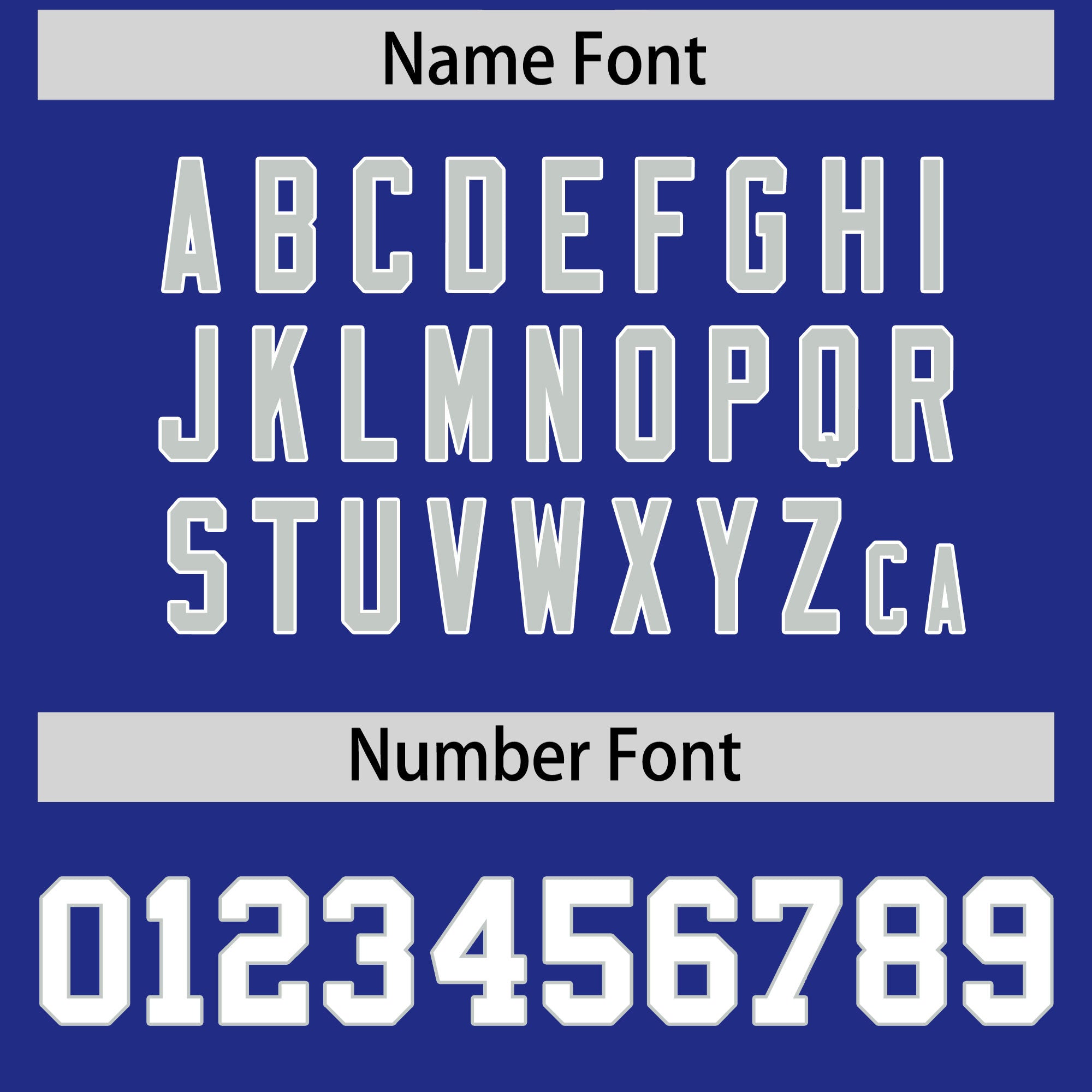 Custom Flag Football Jersey | Royal White Color Block For Youth & Men | Add Name, Number & Logo | KXKSHOP