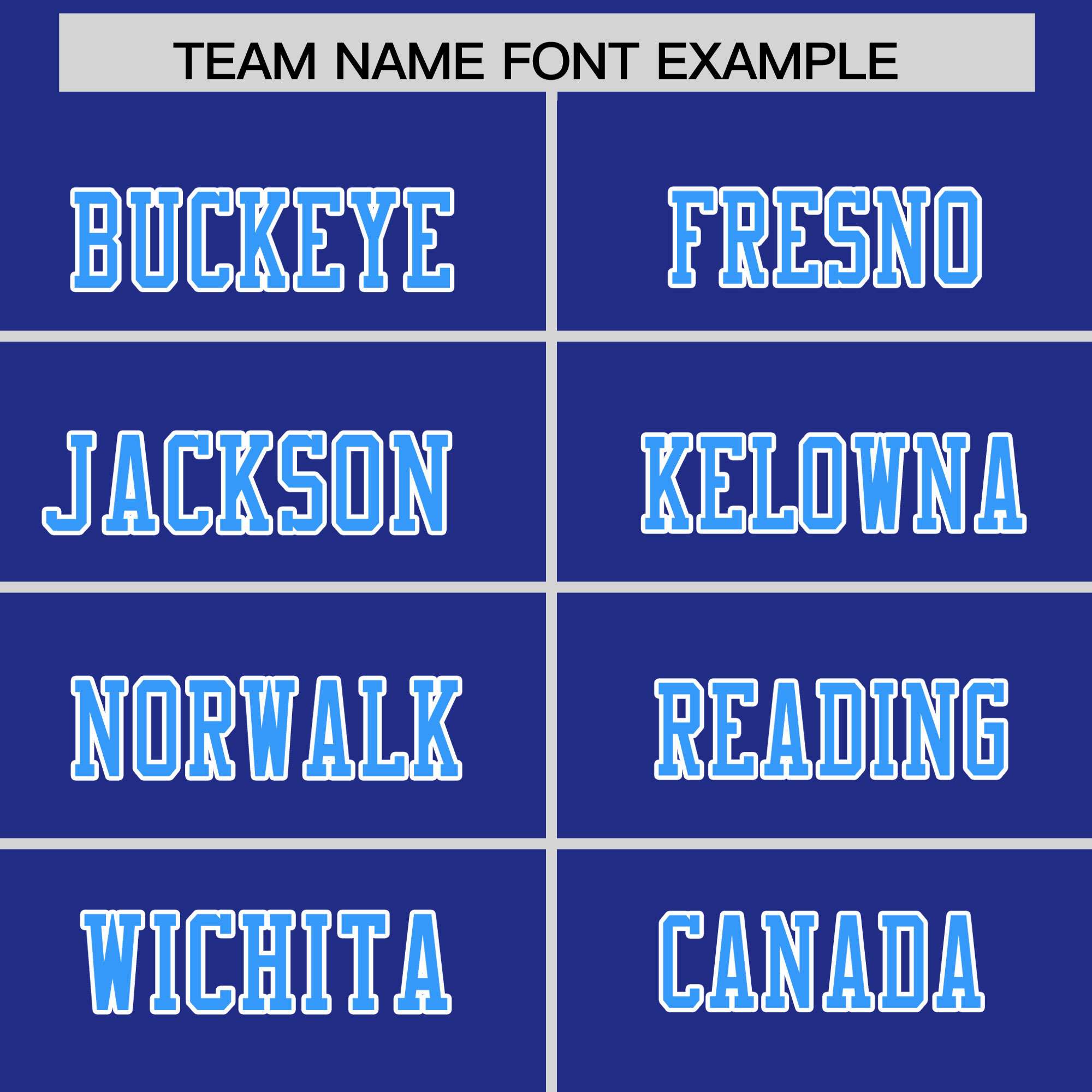 Custom Flag Football Jersey | Royal Light Blue Color Block For Youth & Men | Add Name, Number & Logo | KXKSHOP