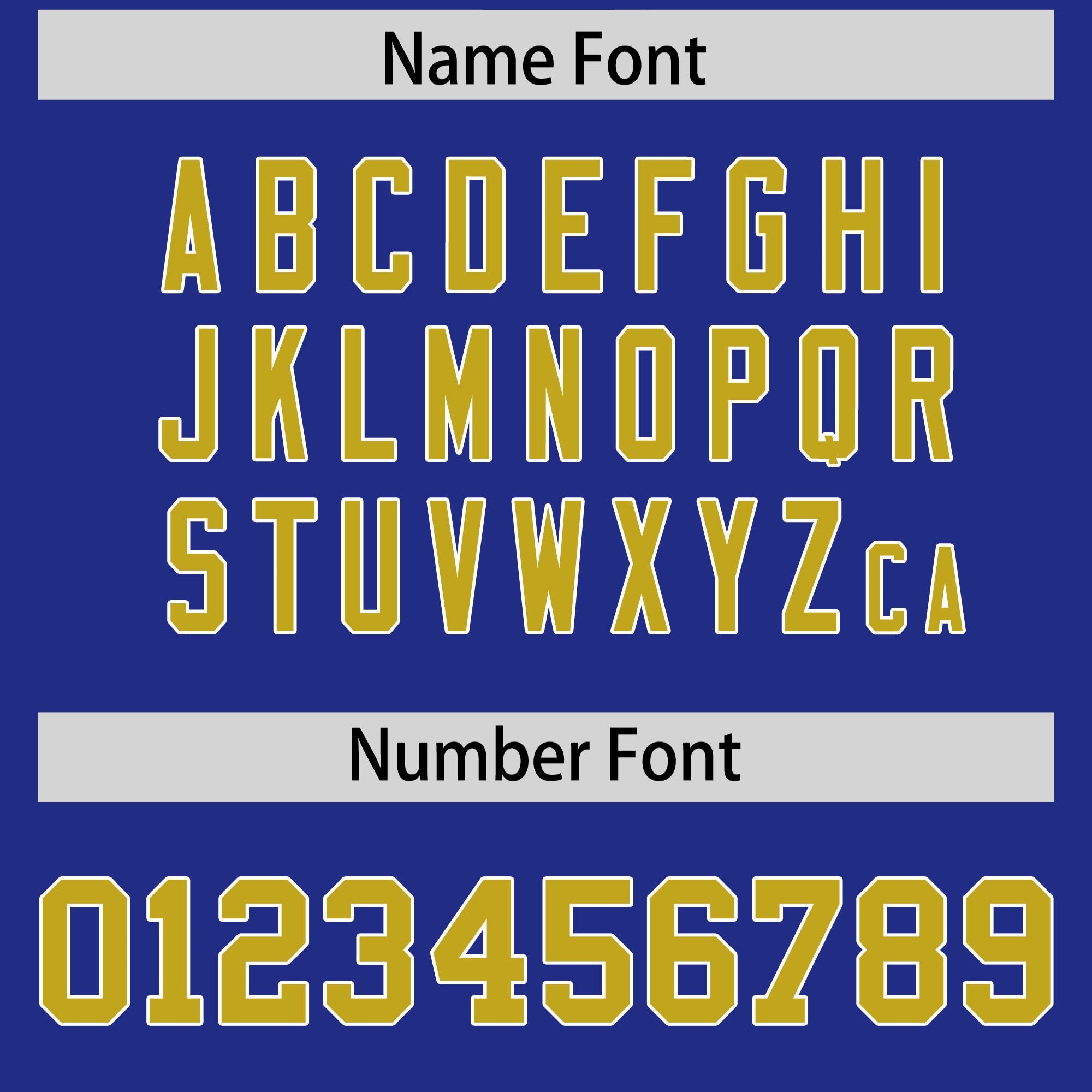 Custom Royal Old Gold Personalized Shoulder Cut Two-Tone Authentic Football Jersey