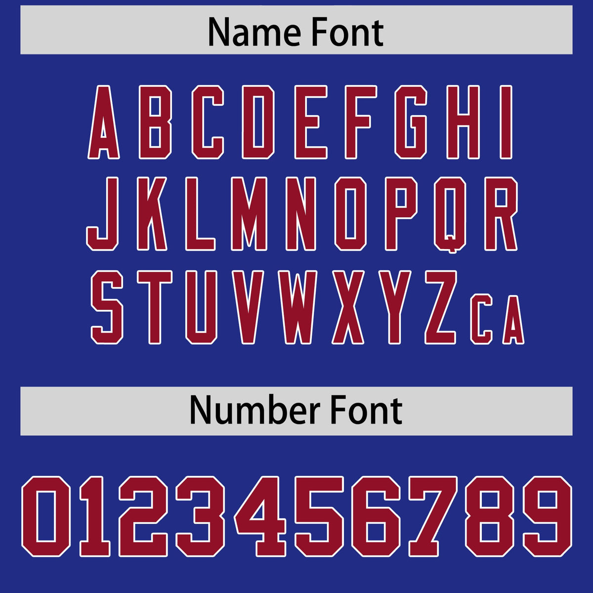 Custom Flag Football Jersey | Royal Cardinal Color Block For Youth &amp; Men | Add Name, Number &amp; Logo | KXKSHOP