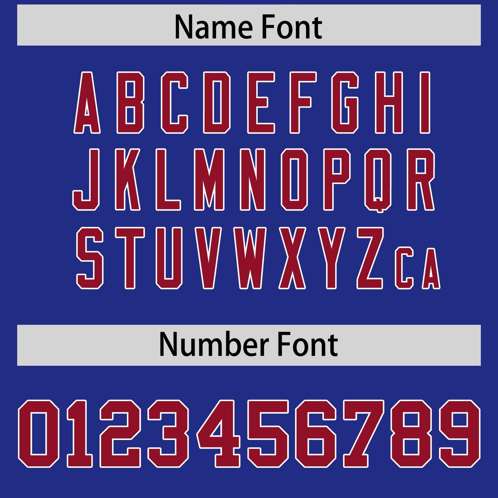 Custom Flag Football Jersey | Royal Cardinal Color Block For Youth & Men | Add Name, Number & Logo | KXKSHOP