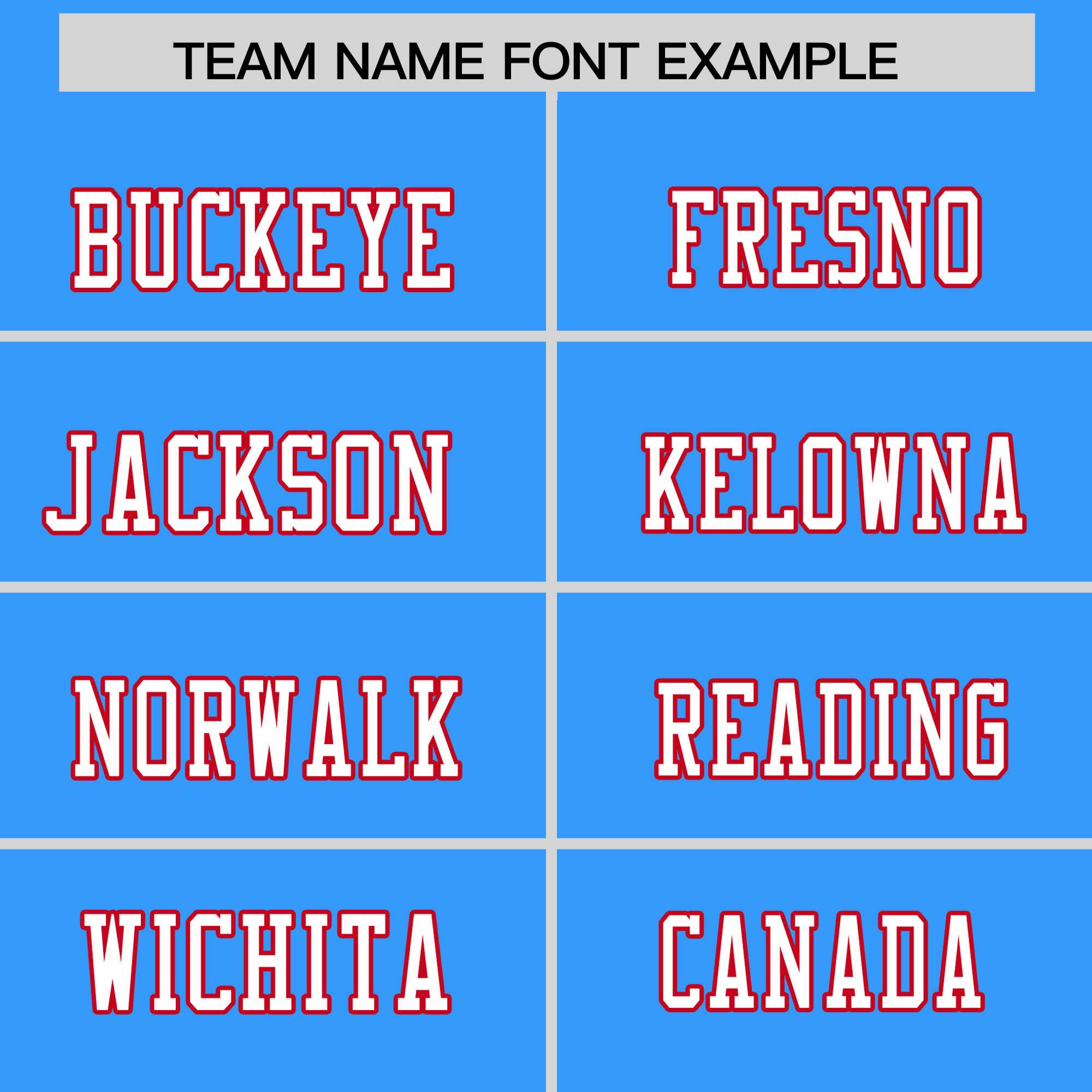 Custom Flag Football Jersey | Powder Blue Red Color Block For Youth & Men | Add Name, Number & Logo | KXKSHOP