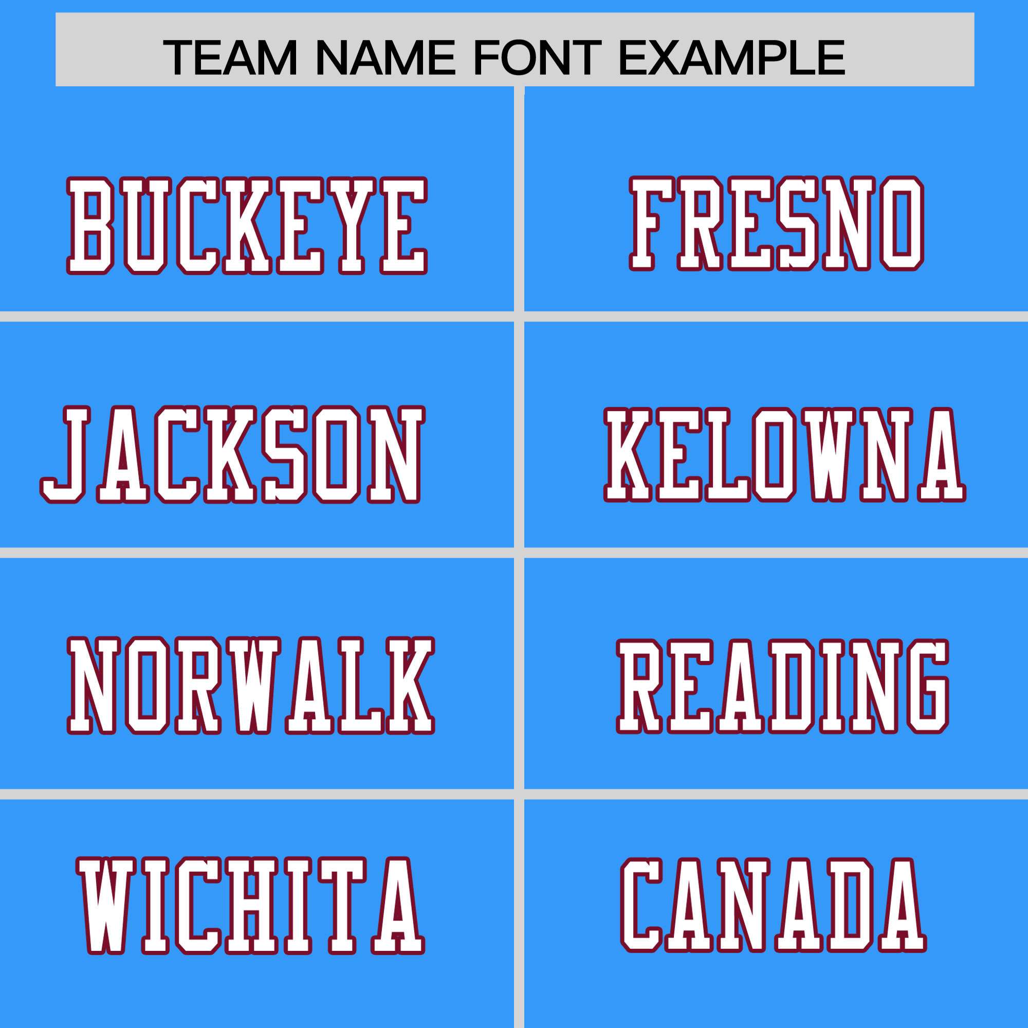Custom Flag Football Jersey | Powder Blue Crimson Color Block For Youth & Men | Add Name, Number & Logo | KXKSHOP