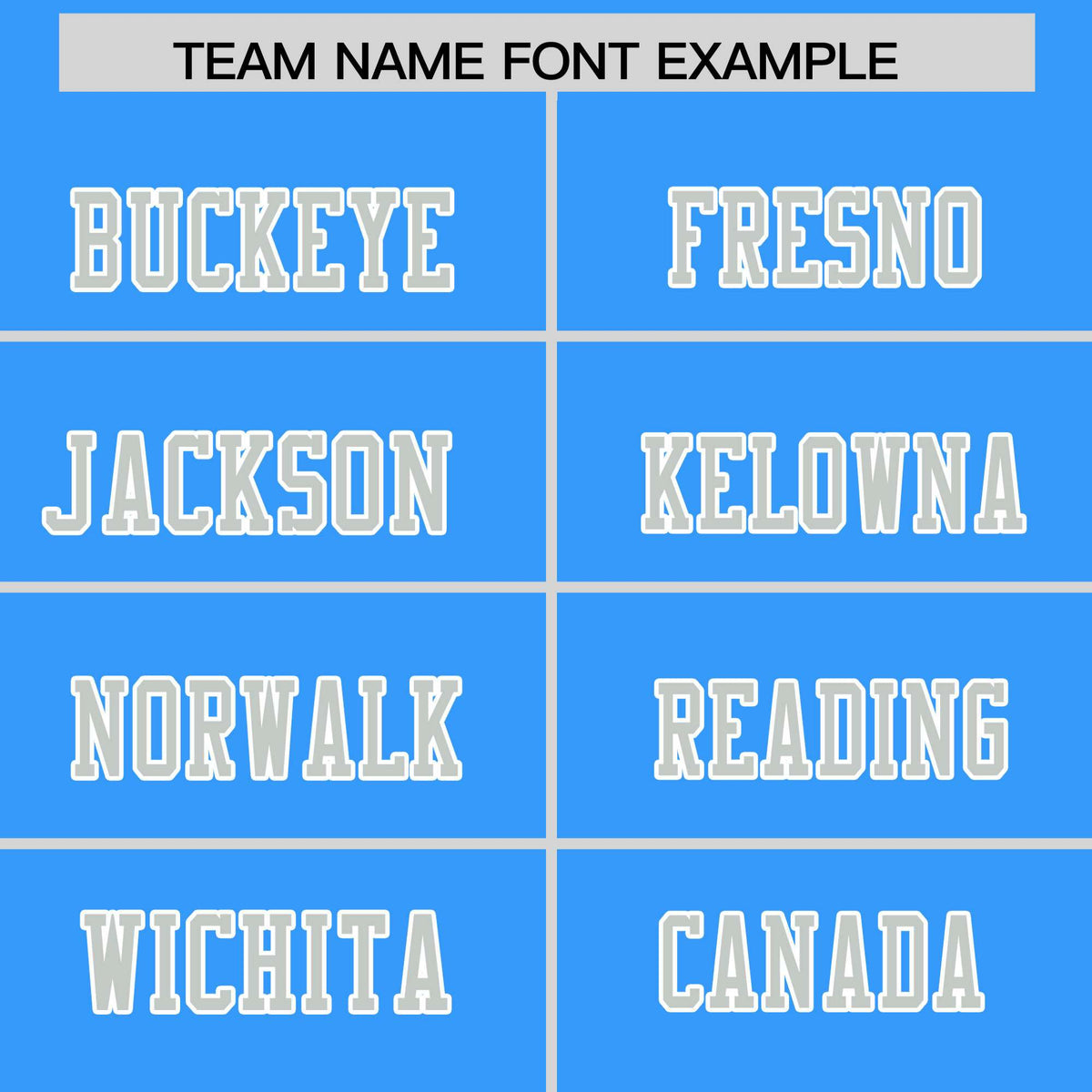 Custom Flag Football Jersey | Powder Blue Gray Color Block For Youth &amp; Men | Add Name, Number &amp; Logo | KXKSHOP