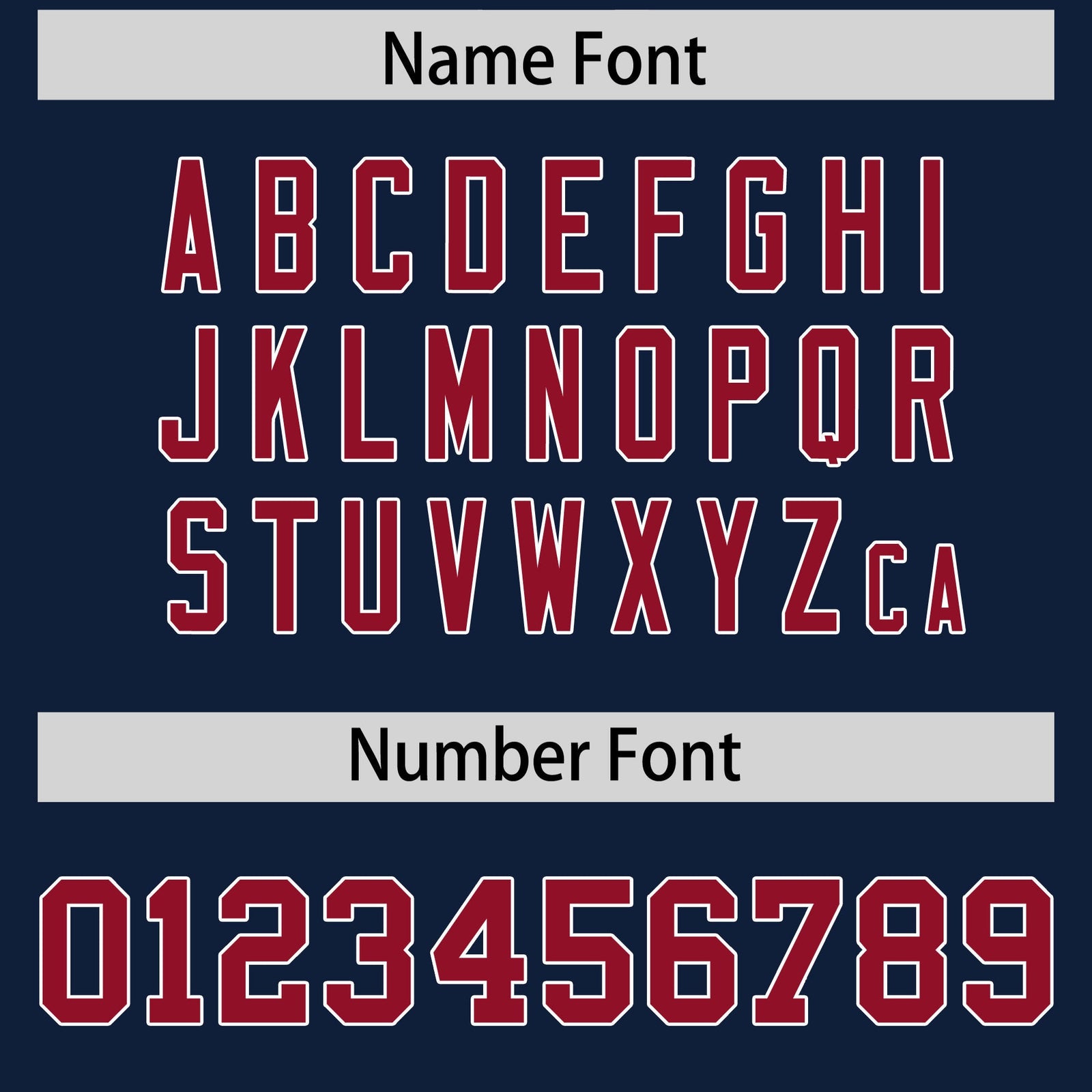 Custom Flag Football Jersey | Navy Cardinal Color Block For Youth & Men | Add Name, Number & Logo | KXKSHOP