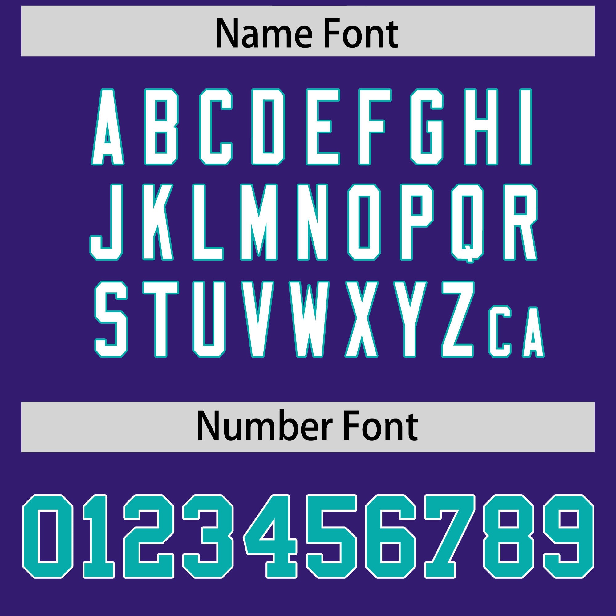 Custom Flag Football Jersey | Purple Aqua Color Block For Youth & Men | Add Name, Number & Logo | KXKSHOP