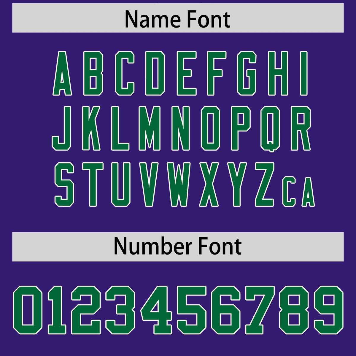 Custom Flag Football Jersey | Purple Kelly Green Color Block For Youth &amp; Men | Add Name, Number &amp; Logo | KXKSHOP