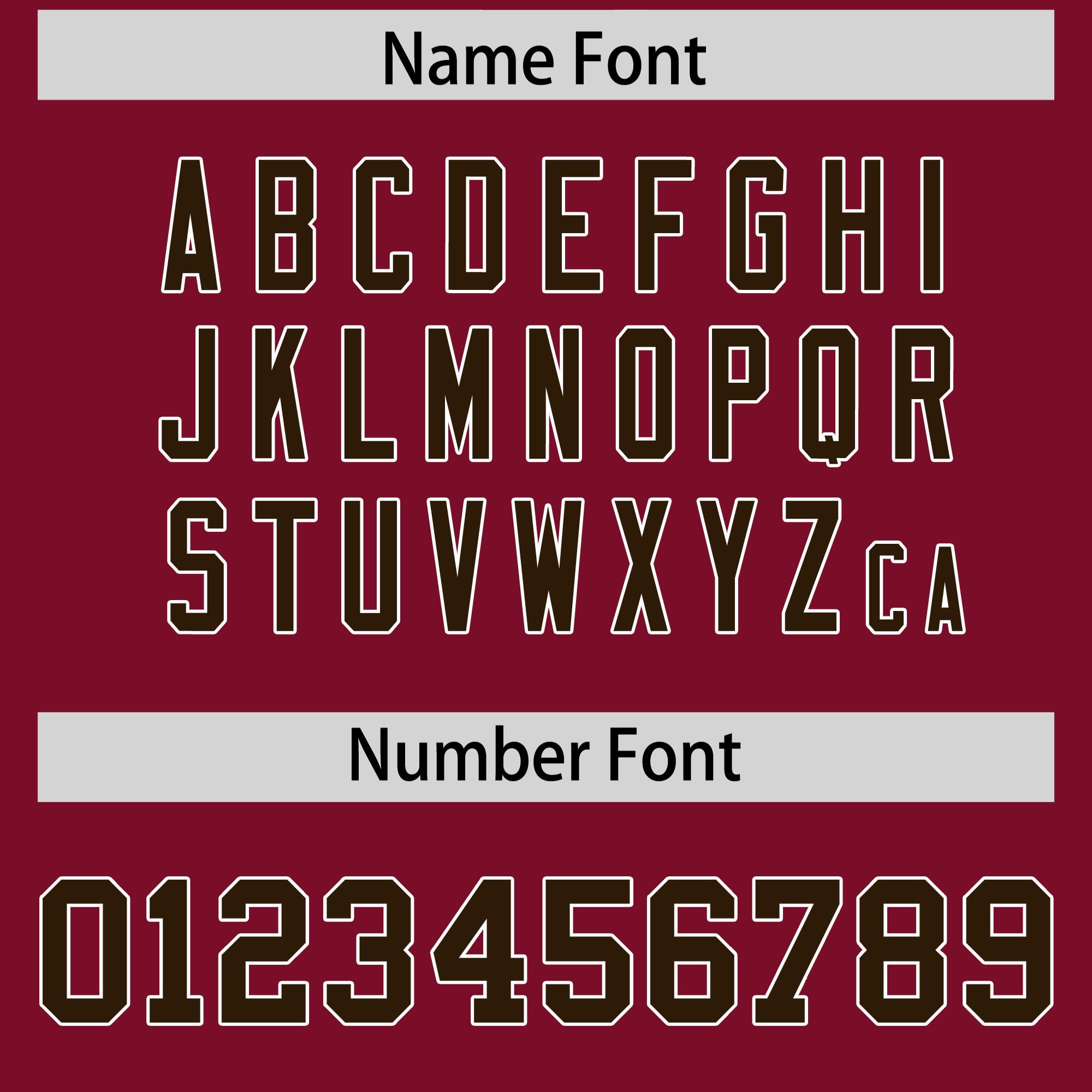 Custom Flag Football Jersey | Cardinal Brown Color Block For Youth & Men | Add Name, Number & Logo | KXKSHOP