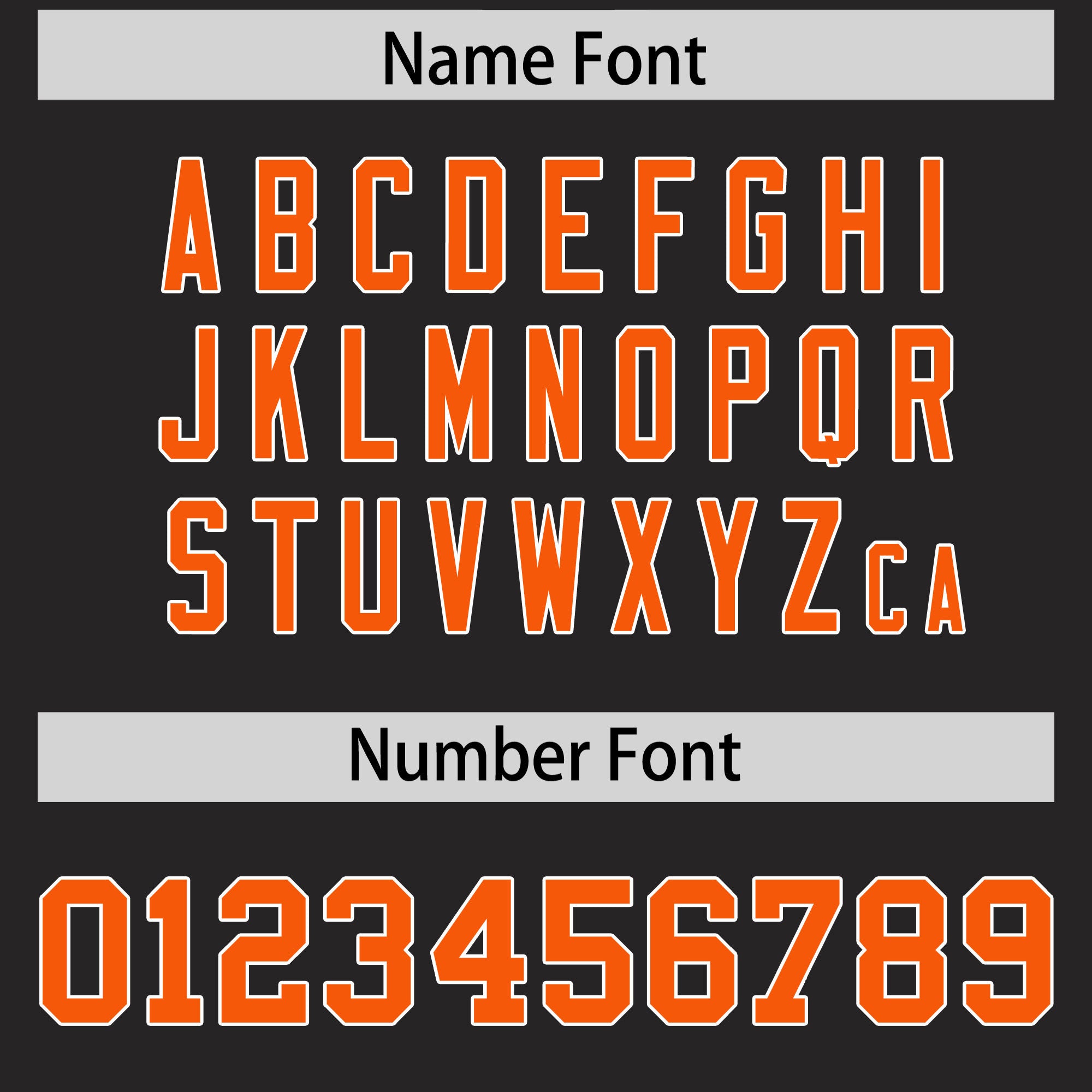 Custom Flag Football Jersey | Black Orange Color Block For Youth & Men | Add Name, Number & Logo | KXKSHOP