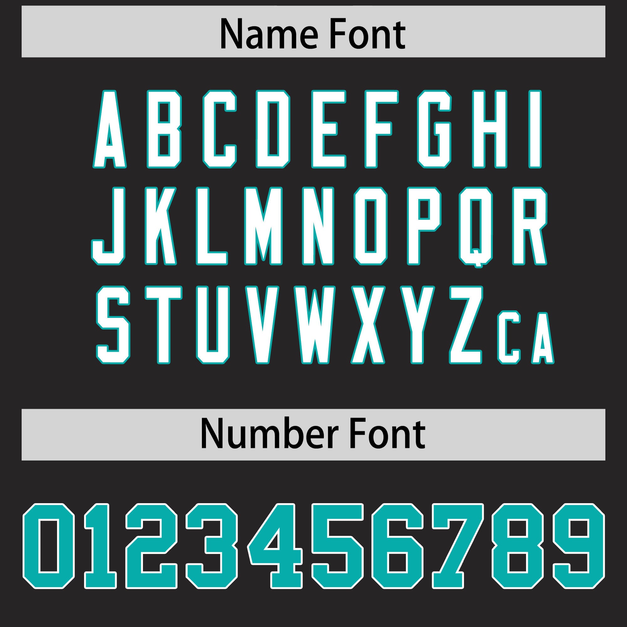 Custom Flag Football Jersey | Black Aqua Color Block For Youth & Men | Add Name, Number & Logo | KXKSHOP