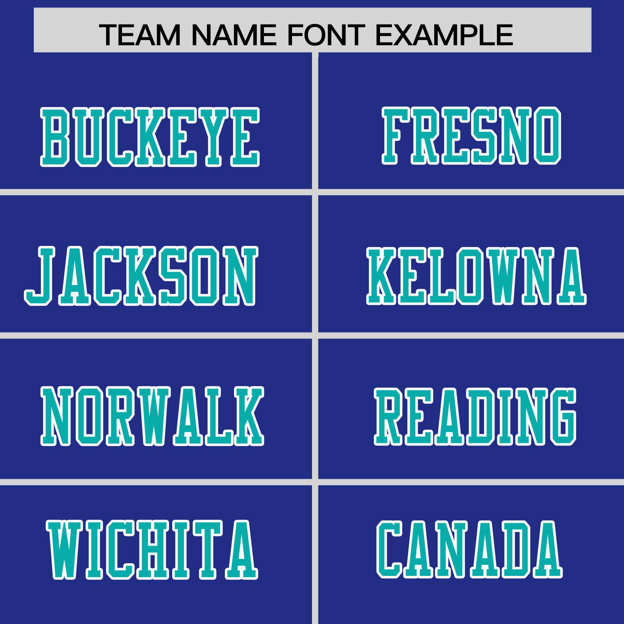 Custom Flag Football Jersey | Royal Aqua Color Block For Youth & Men | Add Name, Number & Logo | KXKSHOP