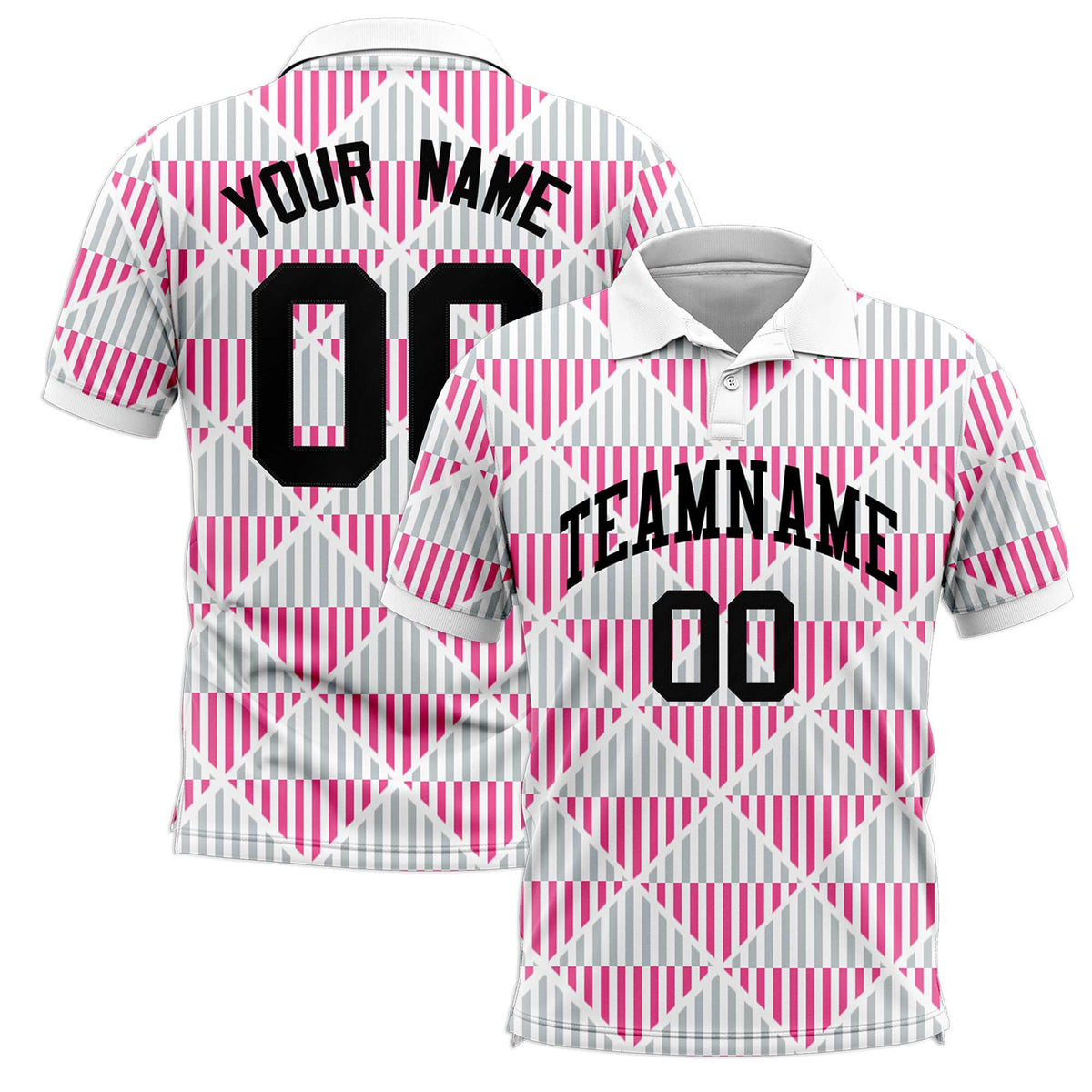 Custom White Lingge Sunshine Polo Shirts