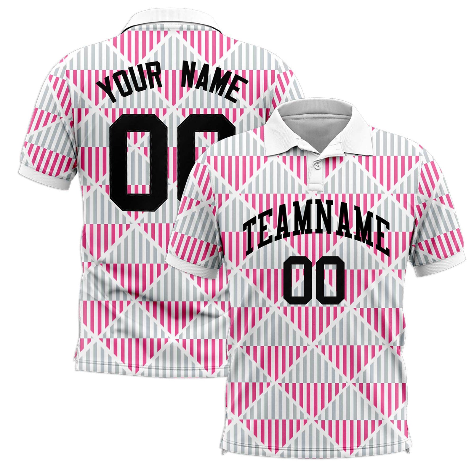 Custom White Lingge Sunshine Polo Shirts