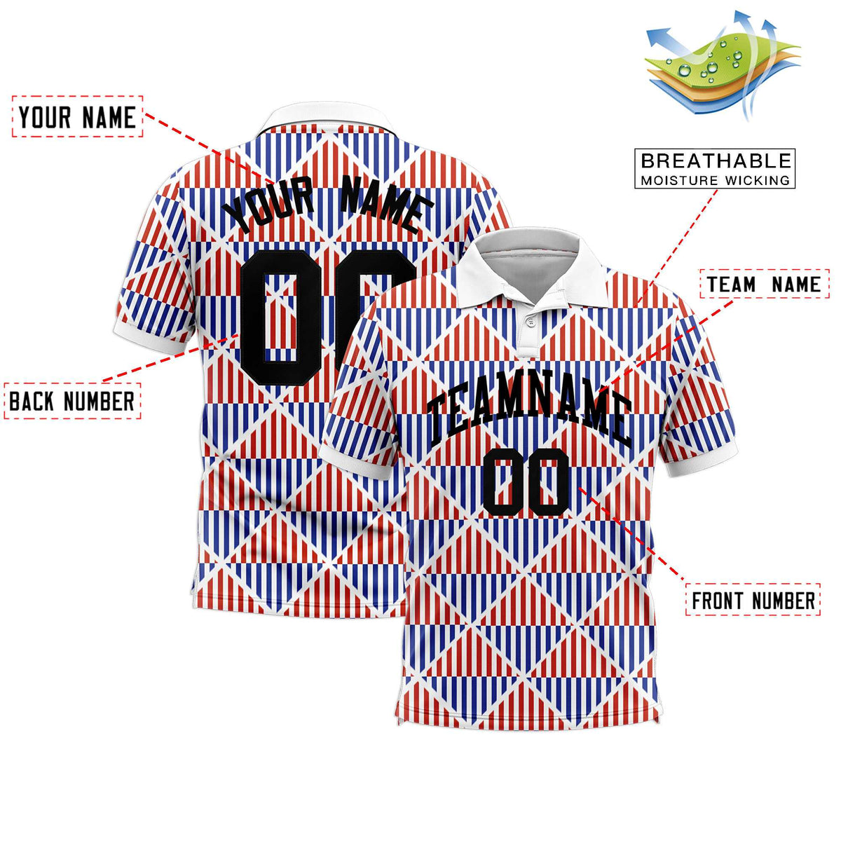 Custom White Lingge Sunshine Polo Shirts