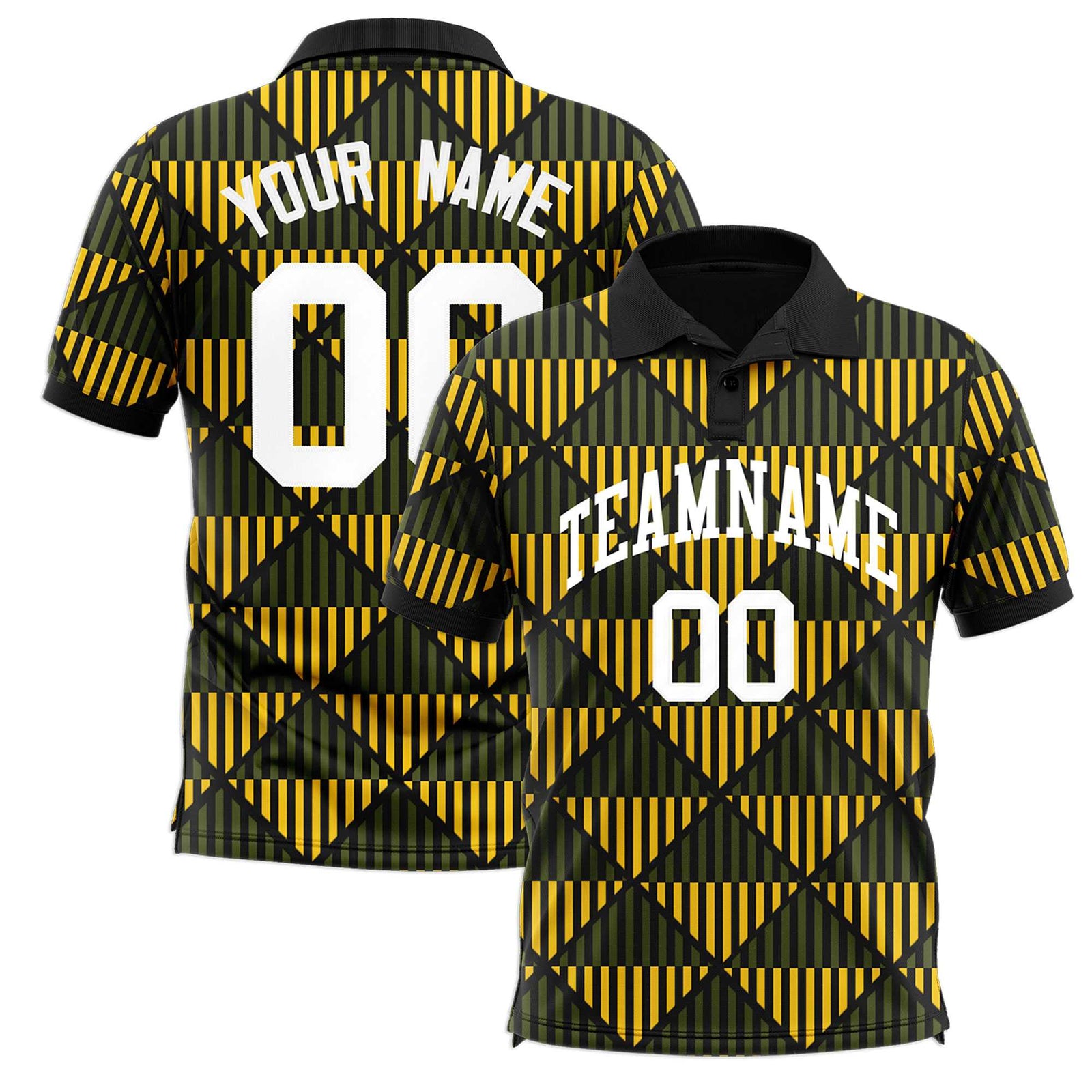 Custom Black Lingge Sunshine Polo Shirts