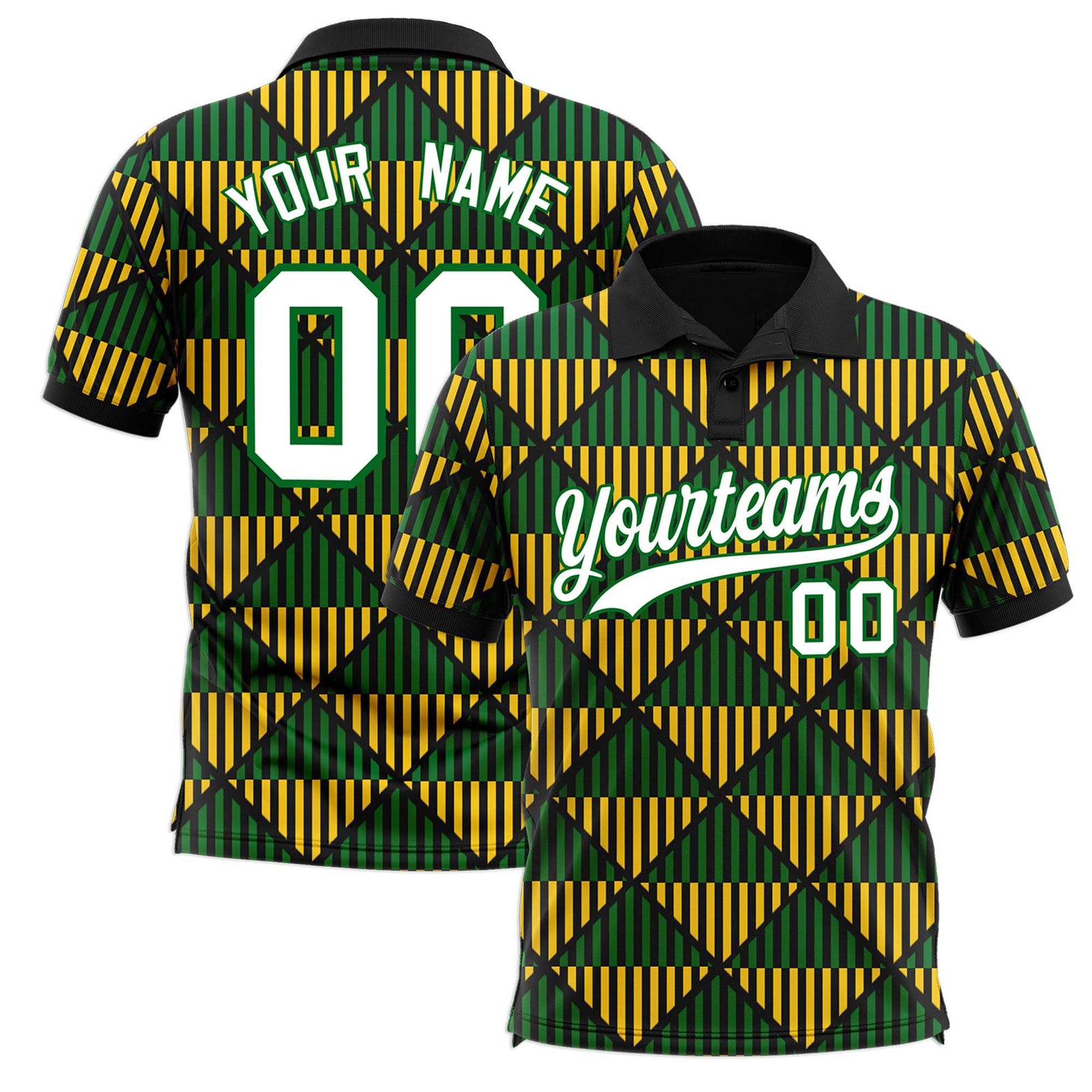 Custom Black Lingge Sunshine Polo Shirts