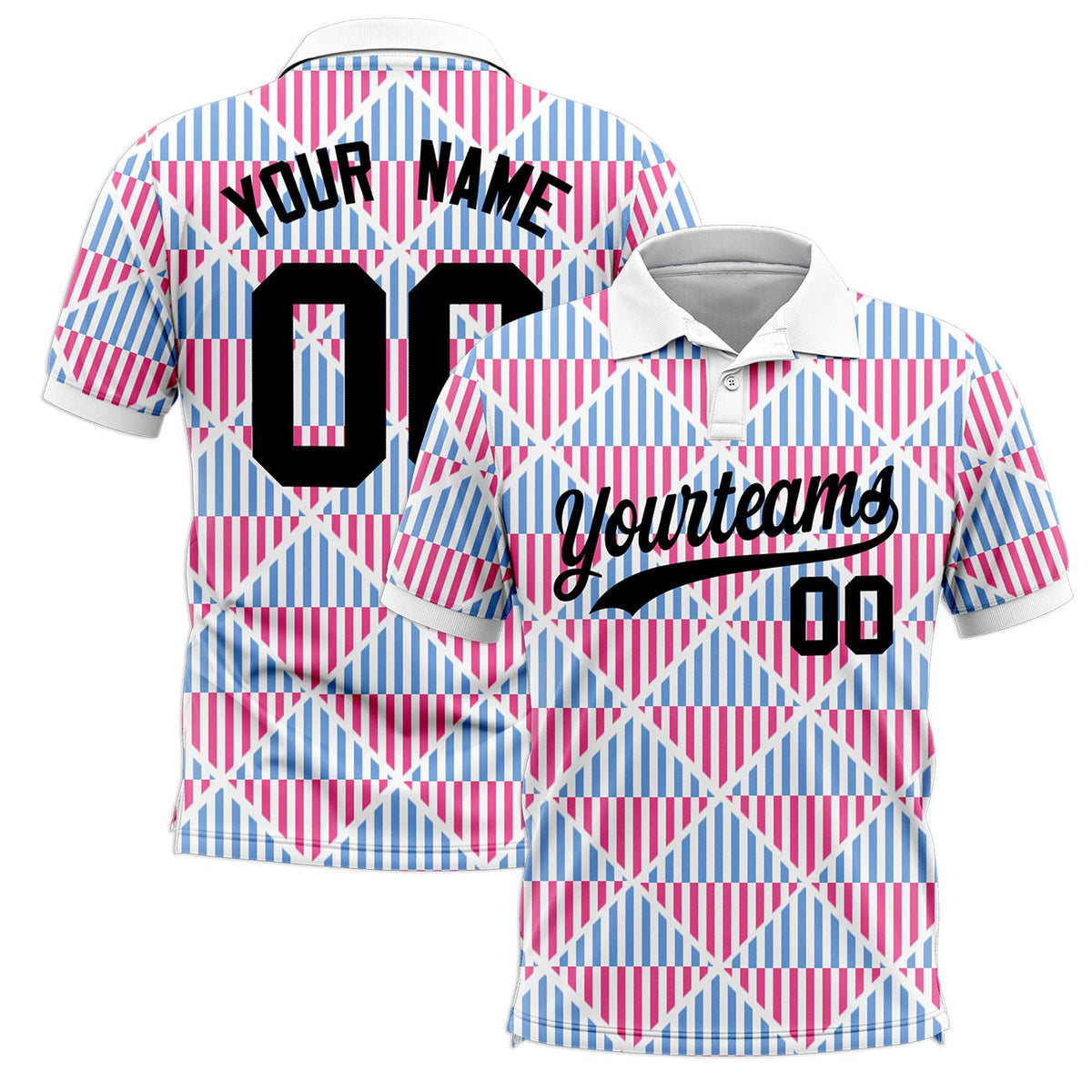 Custom White Lingge Sunshine Polo Shirts