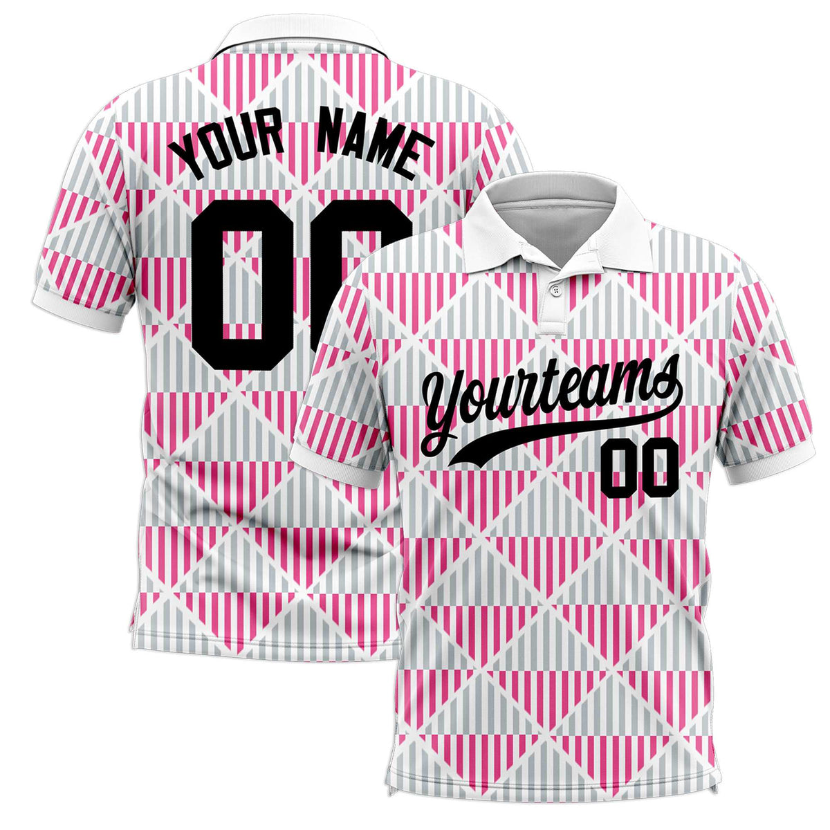 Custom White Lingge Sunshine Polo Shirts