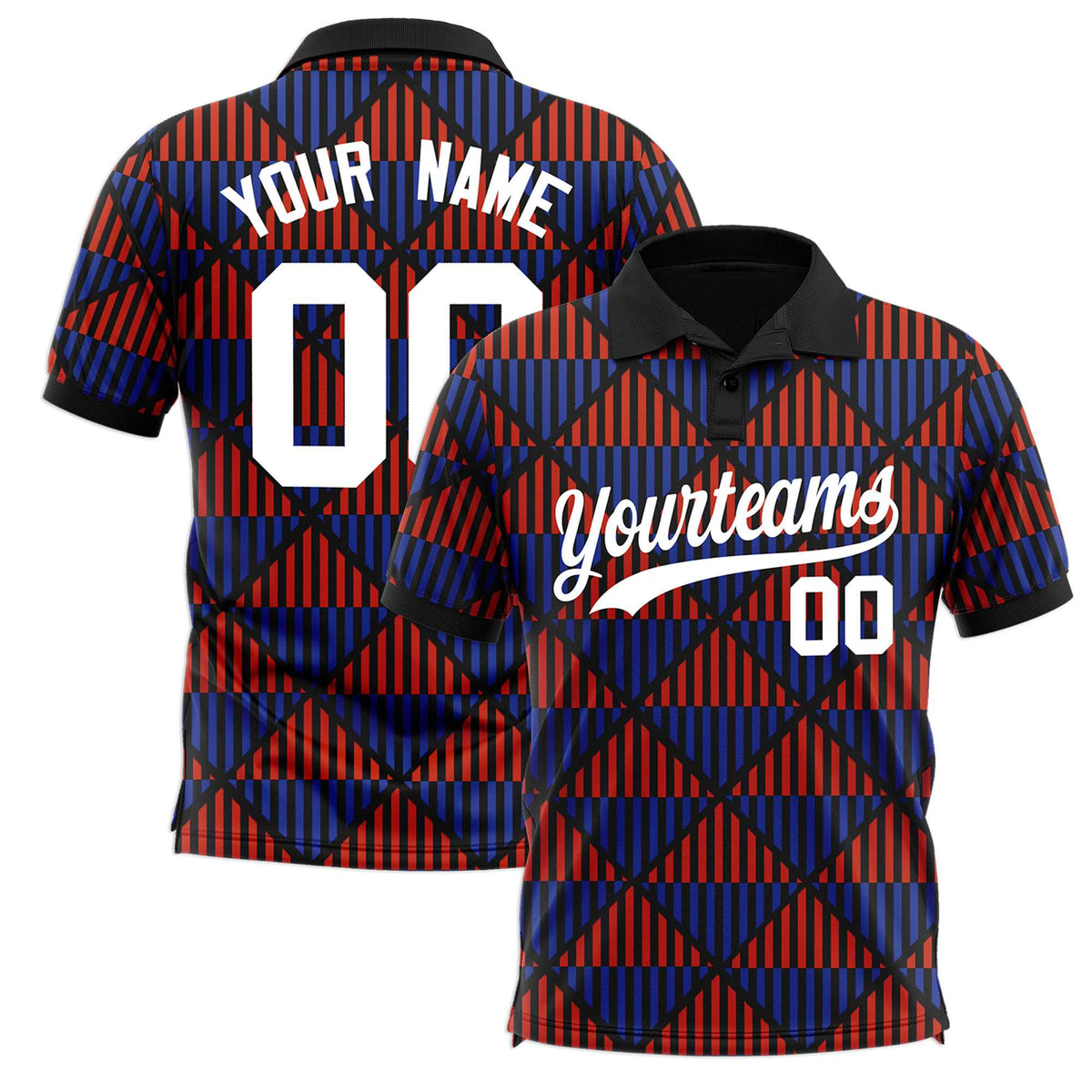 Custom Black Lingge Sunshine Polo Shirts