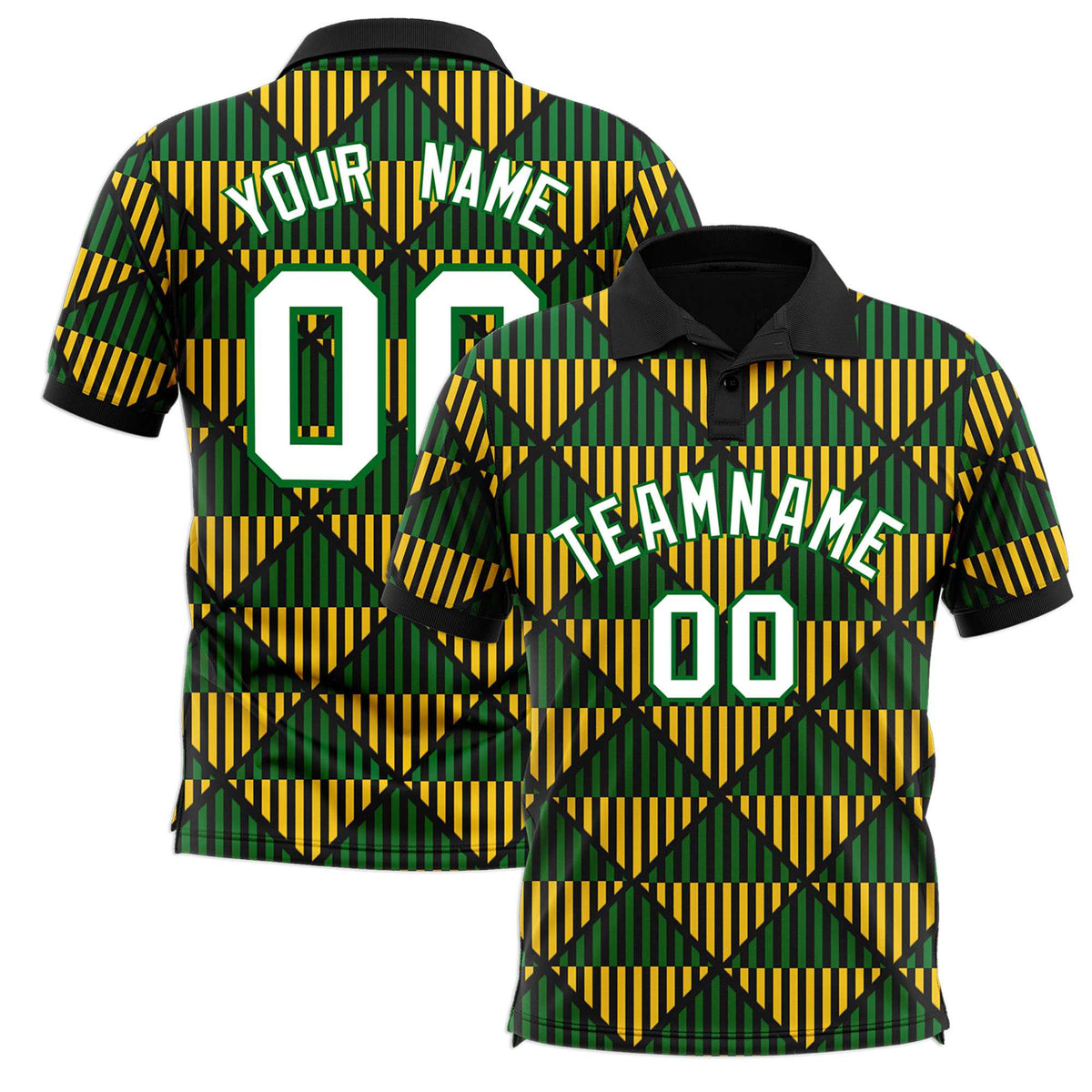 Custom Black Lingge Sunshine Polo Shirts