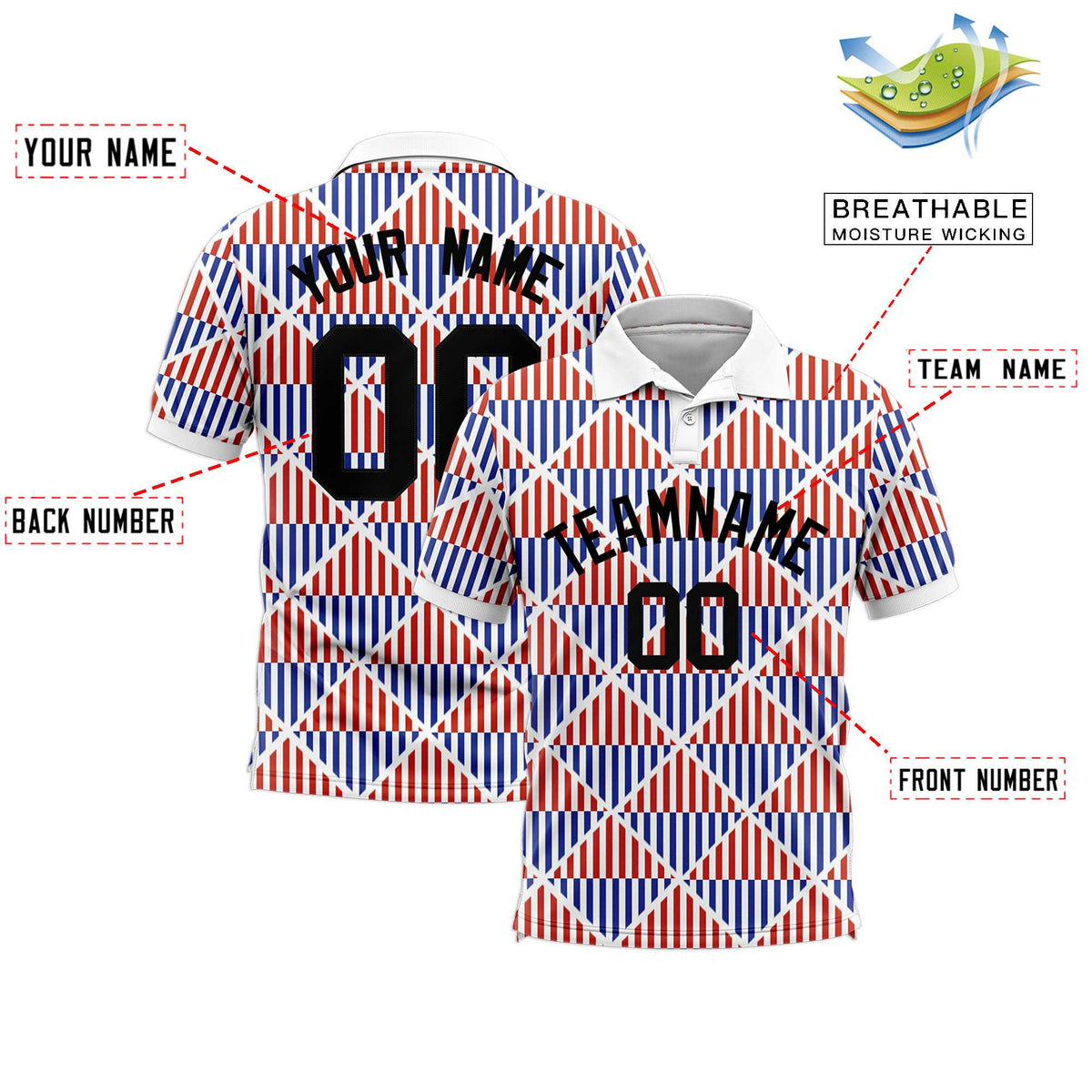 Custom White Lingge Sunshine Polo Shirts