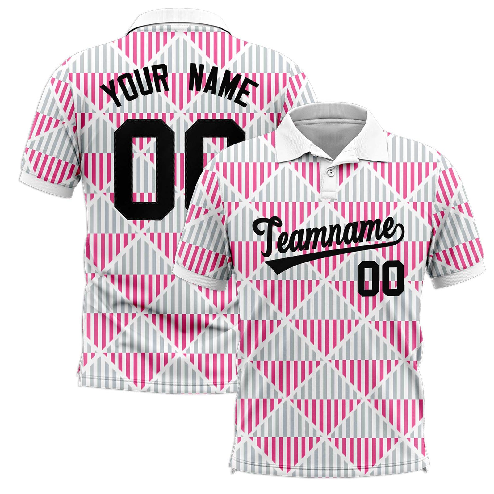 Custom White Lingge Sunshine Polo Shirts