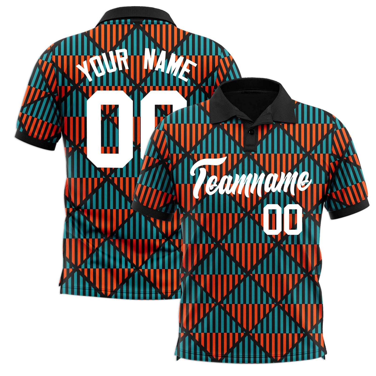 Custom Black Lingge Sunshine Polo Shirts