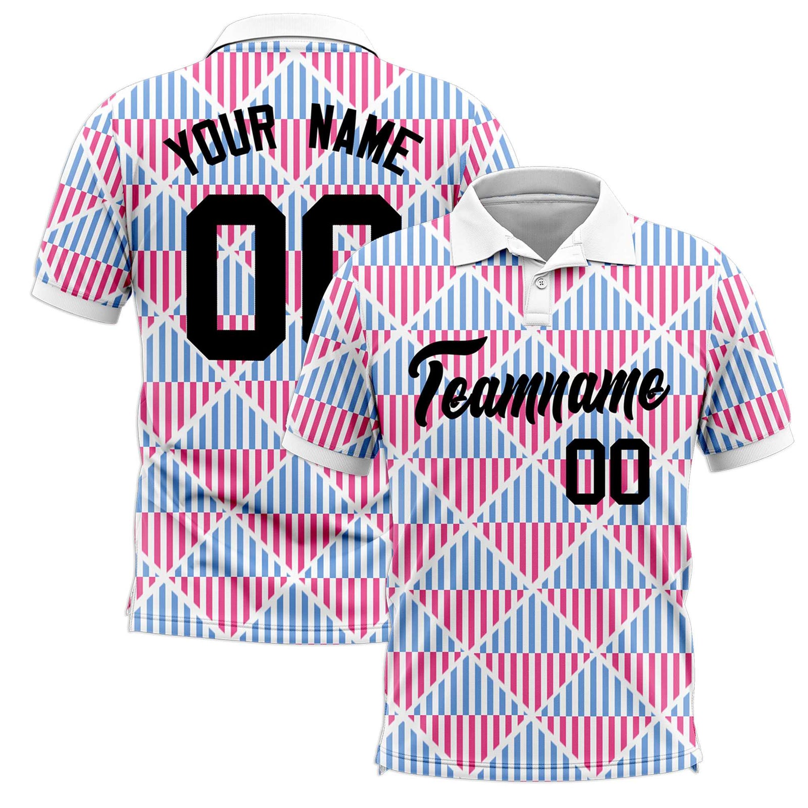 Custom White Lingge Sunshine Polo Shirts