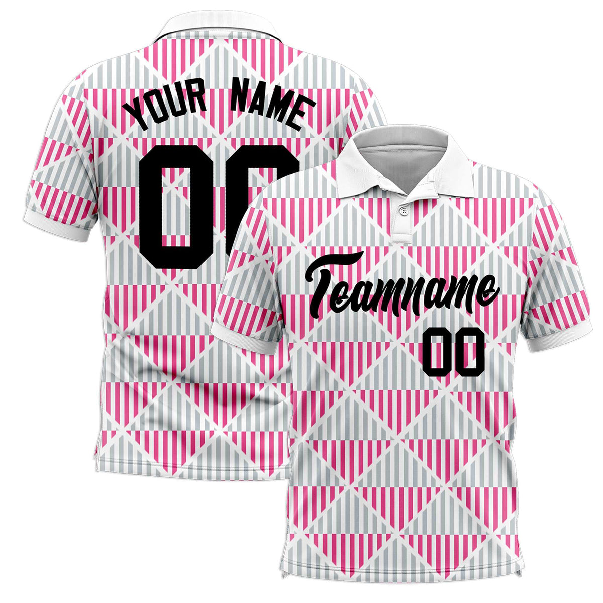 Custom White Lingge Sunshine Polo Shirts