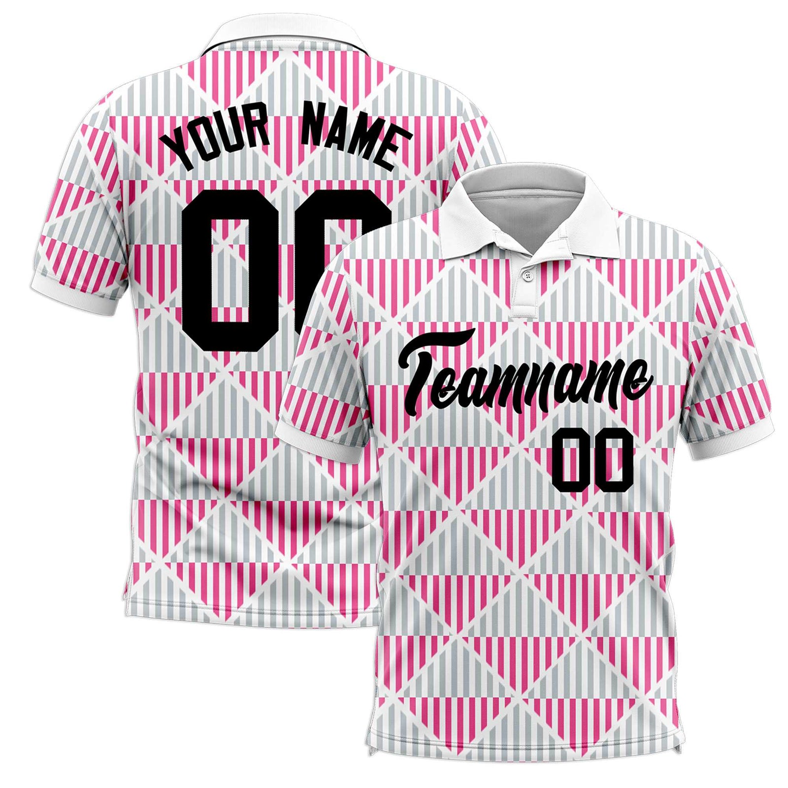 Custom White Lingge Sunshine Polo Shirts