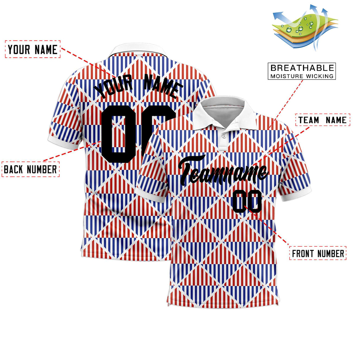 Custom White Lingge Sunshine Polo Shirts