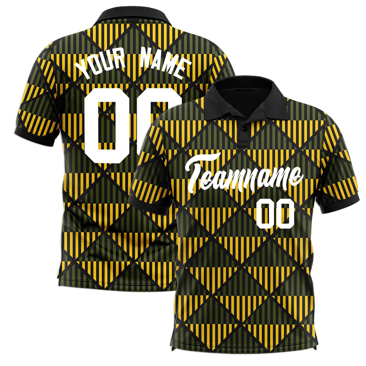 Custom Black Lingge Sunshine Polo Shirts