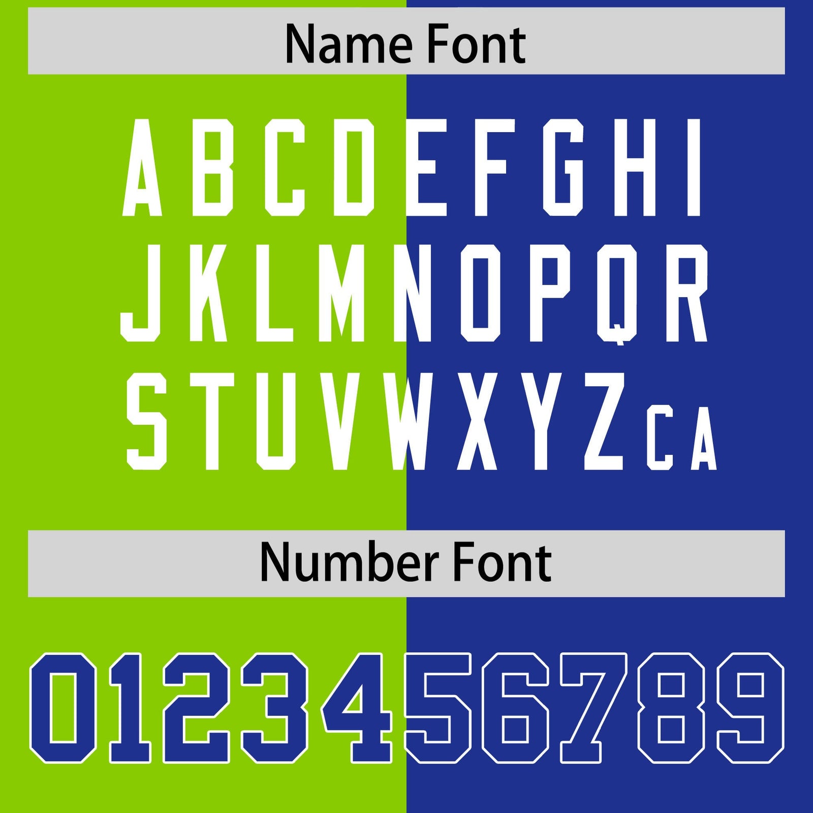 Custom Royal Neon Green Four Squares Design Performance Polo Shirt