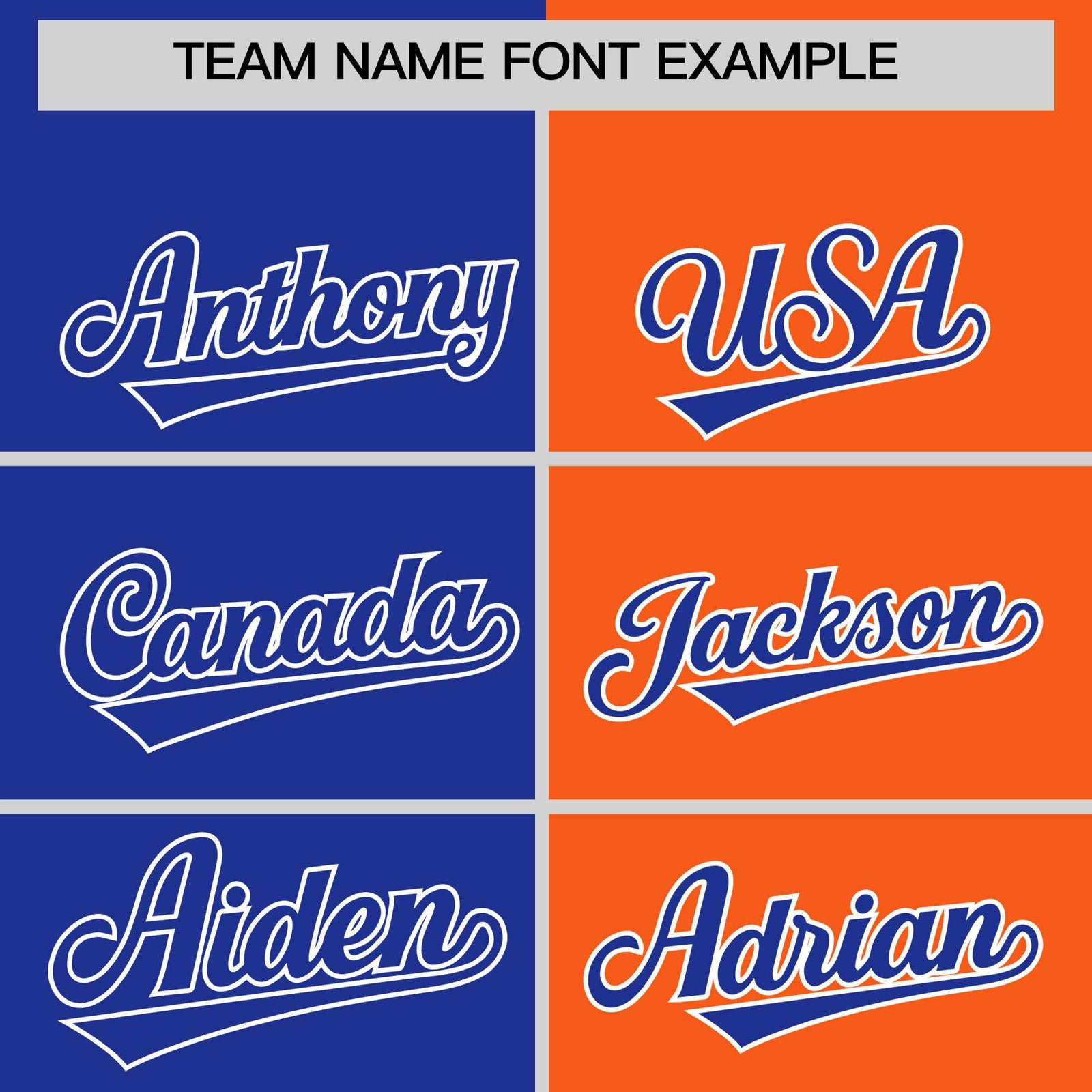 Custom Royal Orange Four Squares Design Performance Polo Shirt