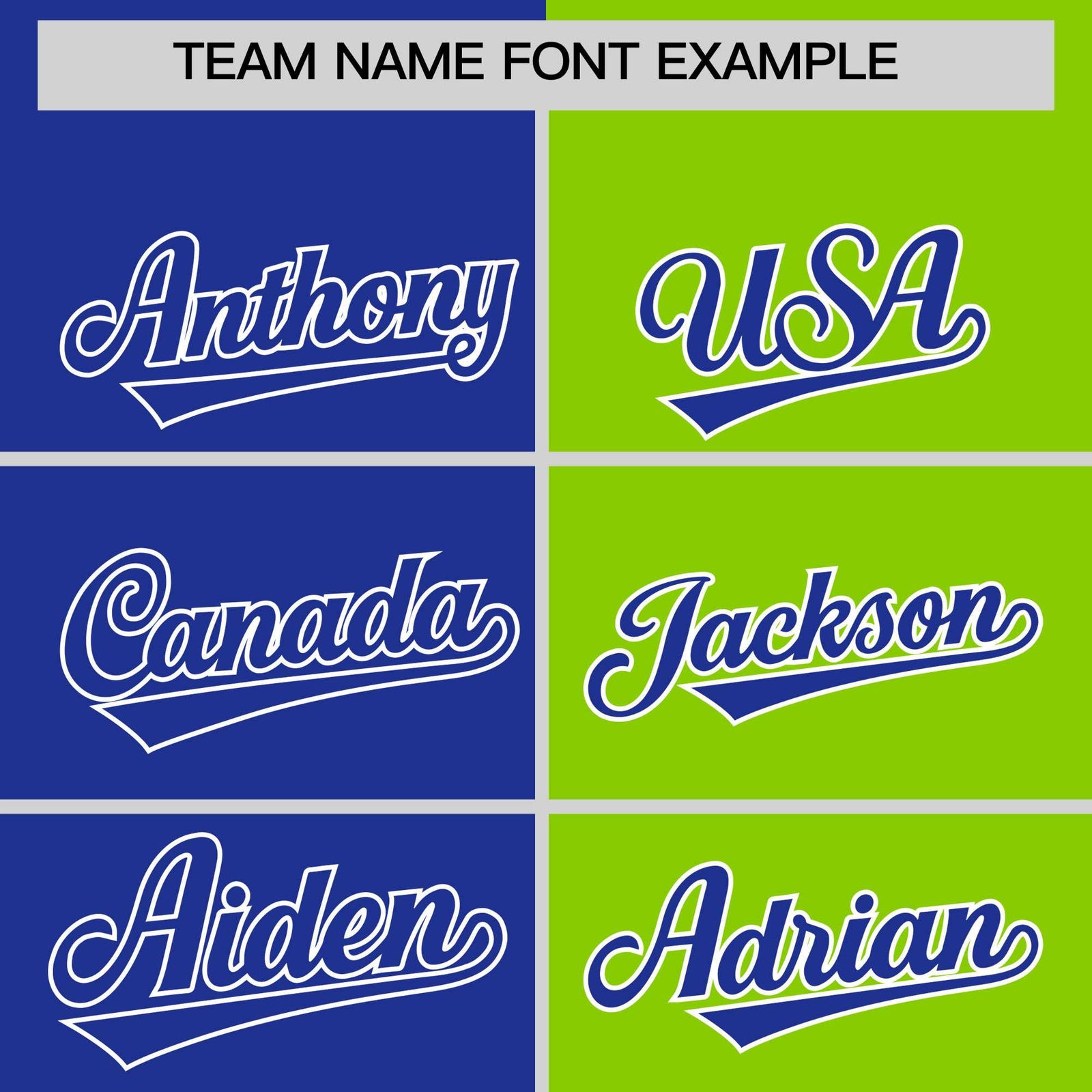 Custom Royal Neon Green Four Squares Design Performance Polo Shirt