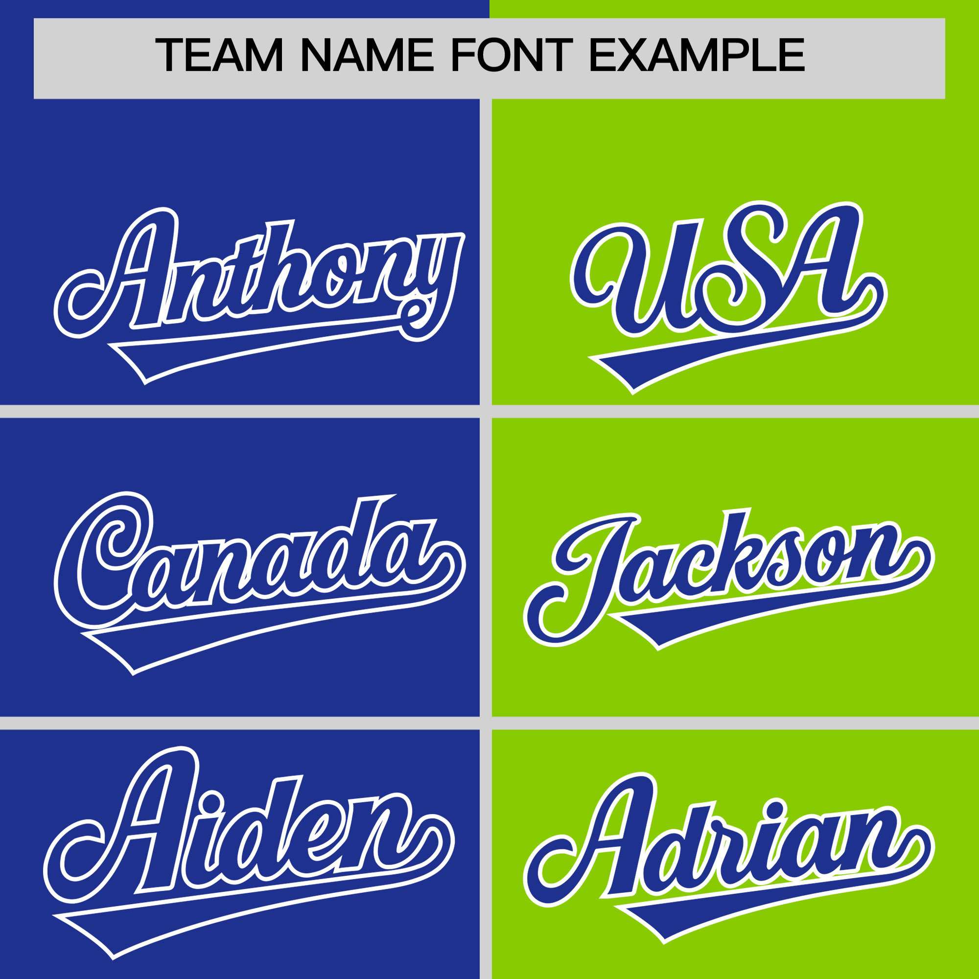 Custom Royal Neon Green Four Squares Design Performance Polo Shirt