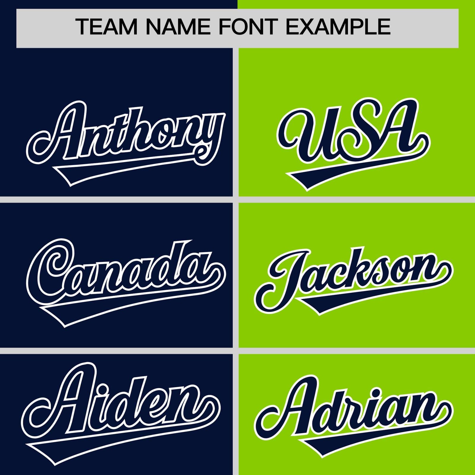 Custom Navy Neon Green Four Squares Design Performance Polo Shirt