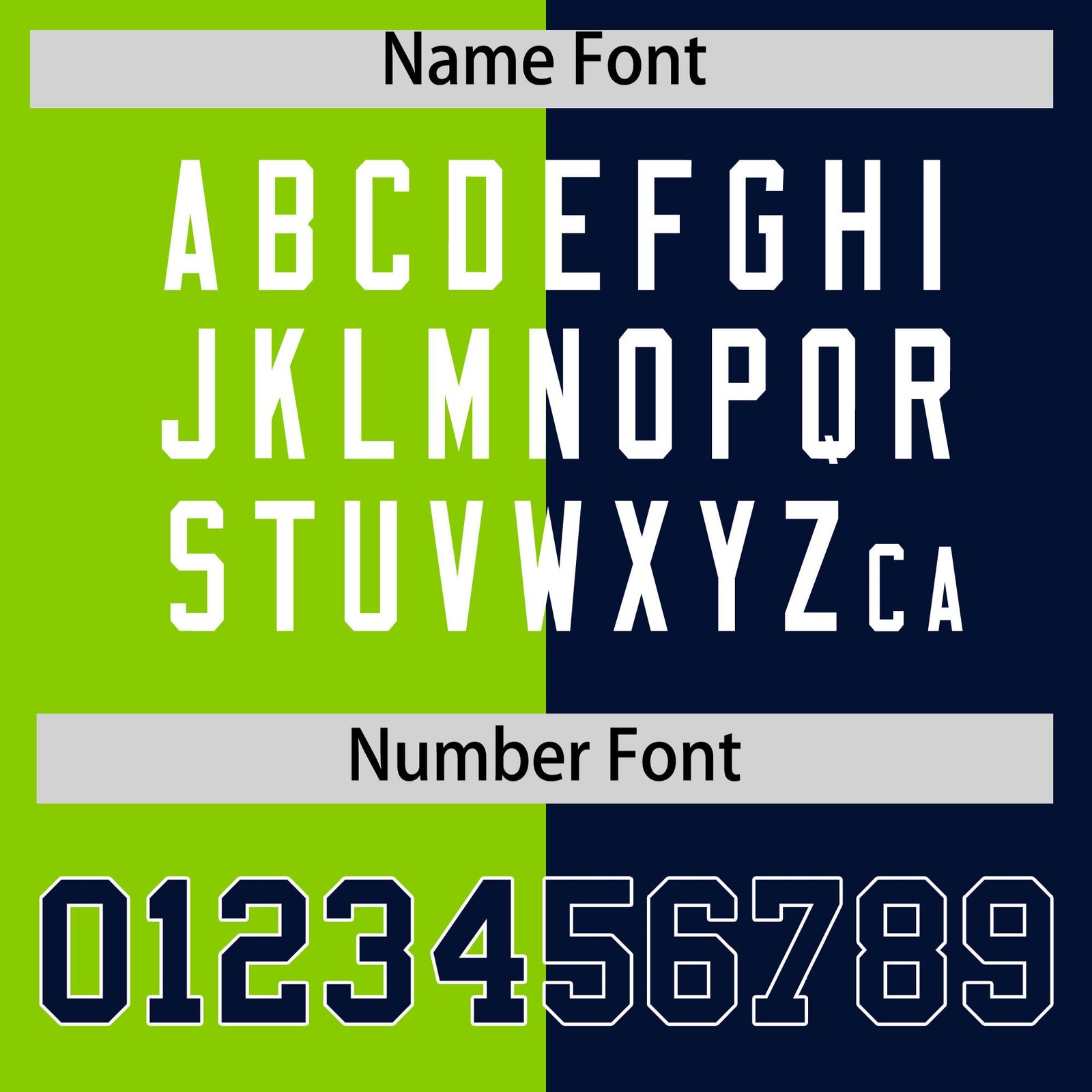 Custom Navy Neon Green Four Squares Design Performance Polo Shirt