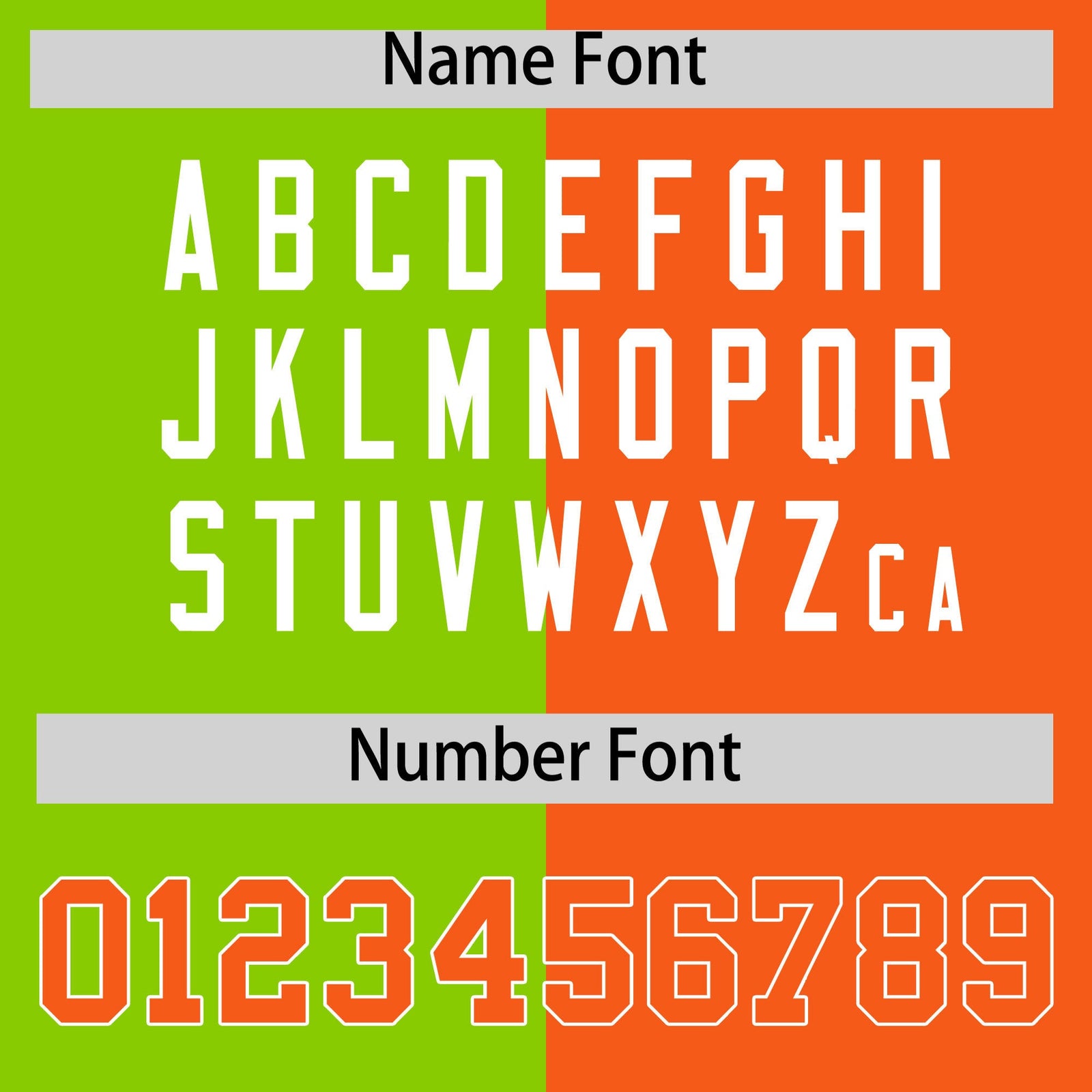 Custom Orange Neon Green Four Squares Design Performance Polo Shirt