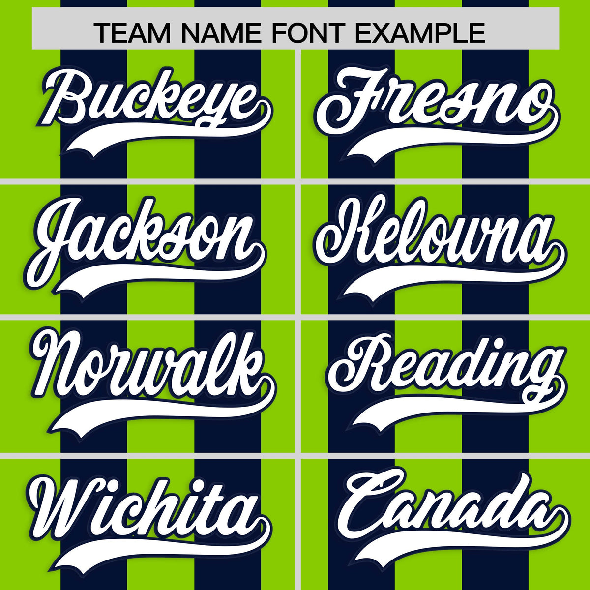 Custom Navy Neon Green Vertical Stripes Design Performance Polo Shirt